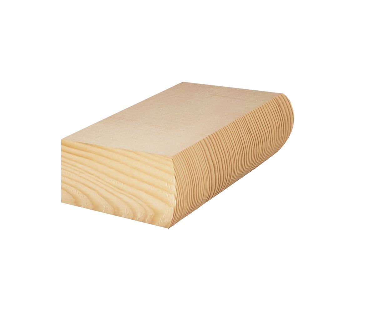 Wickes Hemlock Newel Cap Half 90mm