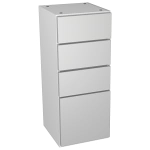 Wickes Vienna Grey 4 Drawer Storage Unit - 300 x 735mm