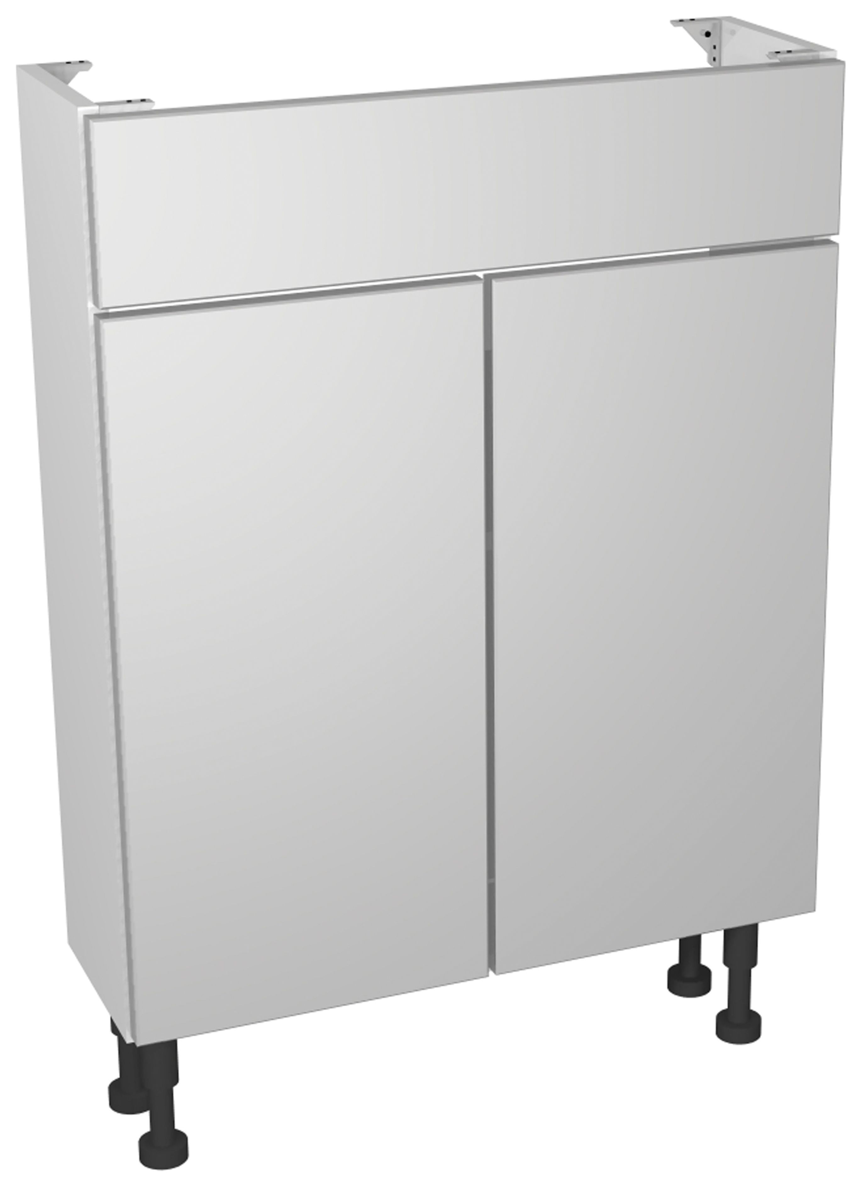 Wickes Vienna Grey Compact Vanity Unit - 600 x 735mm