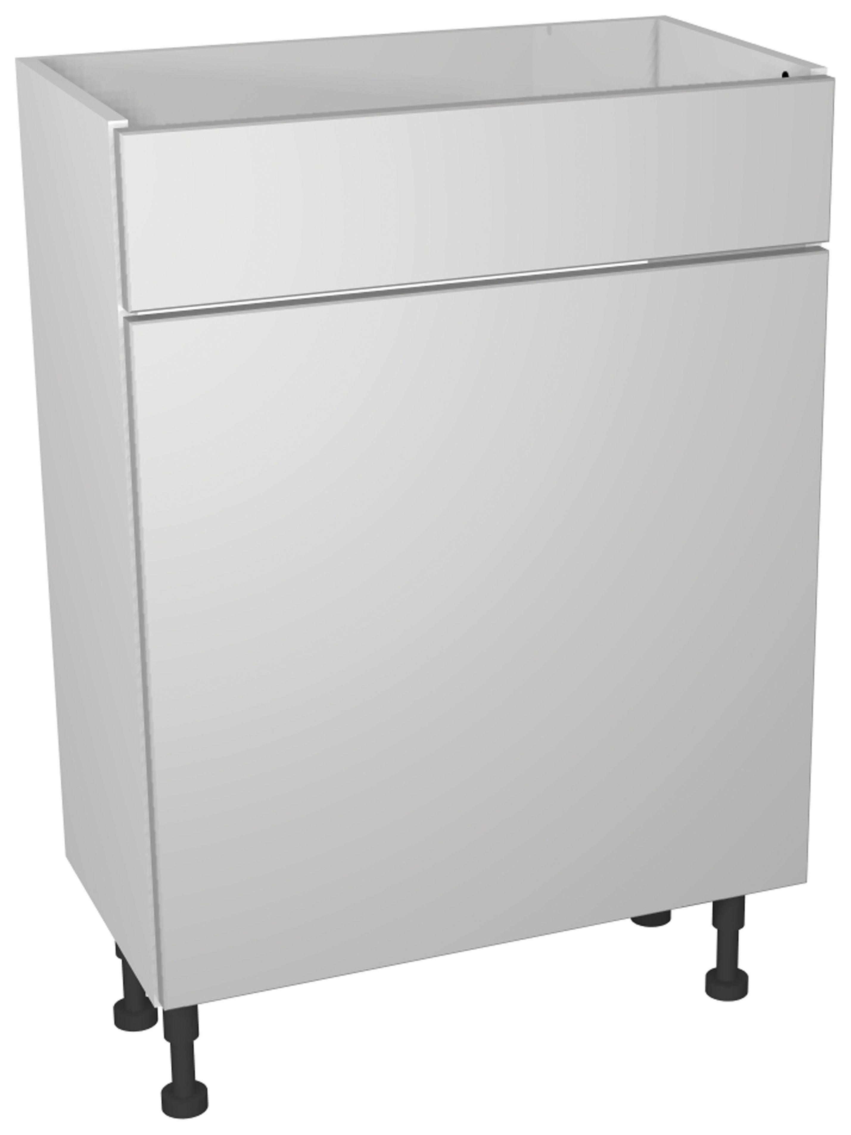 Wickes Vienna Grey WC Unit - 600 x 735mm