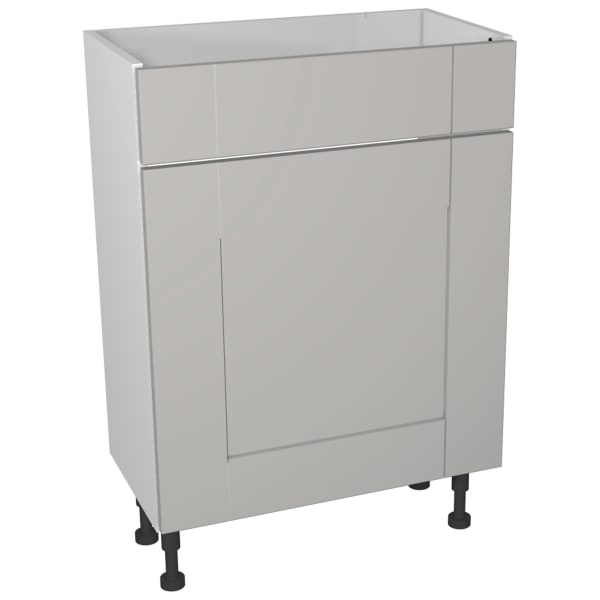 Vermont Grey On White Floorstanding Toilet Unit - 600 x 735mm