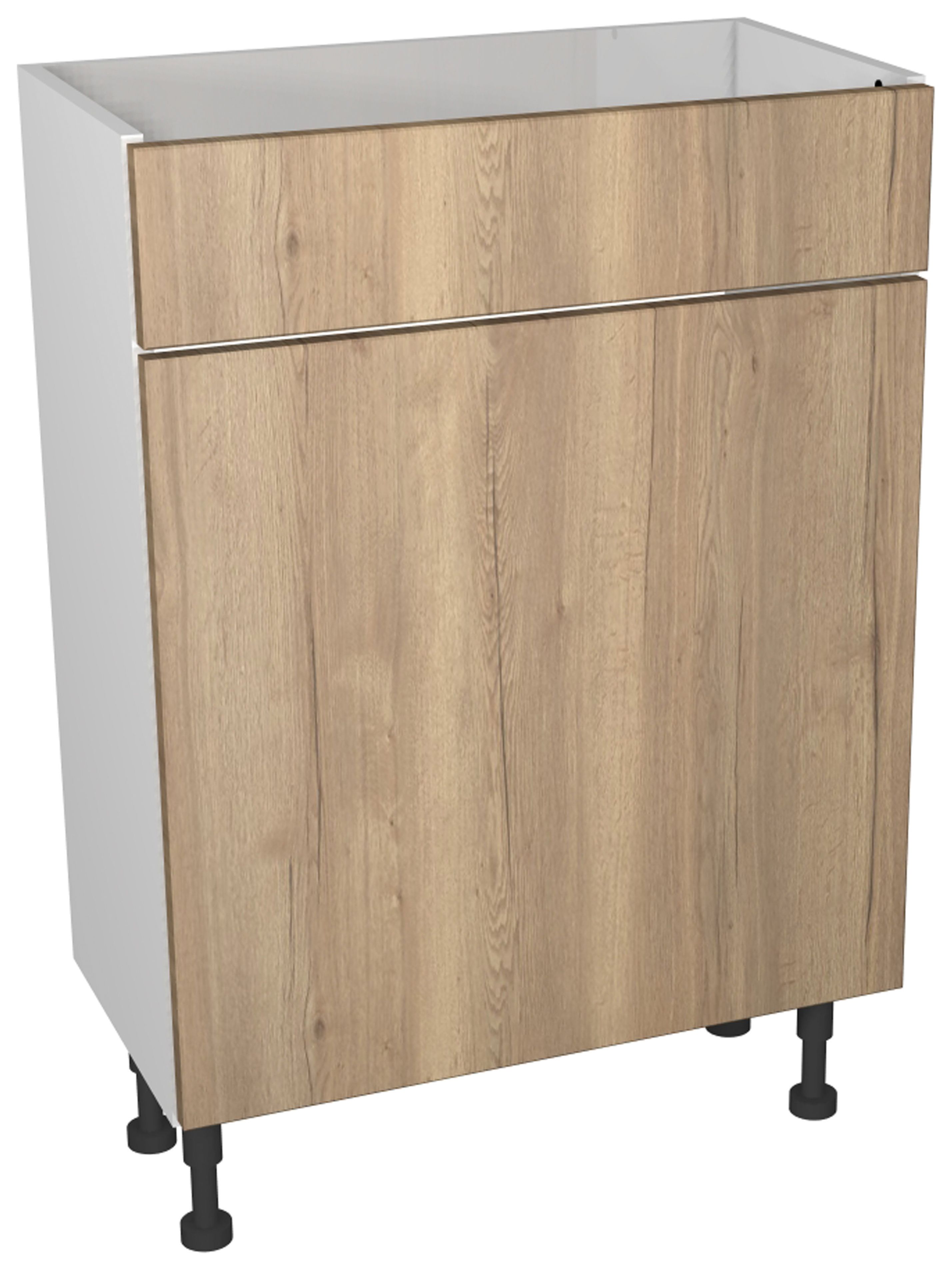 Image of Wickes Vienna Oak Compact WC Unit - 600 x 735mm
