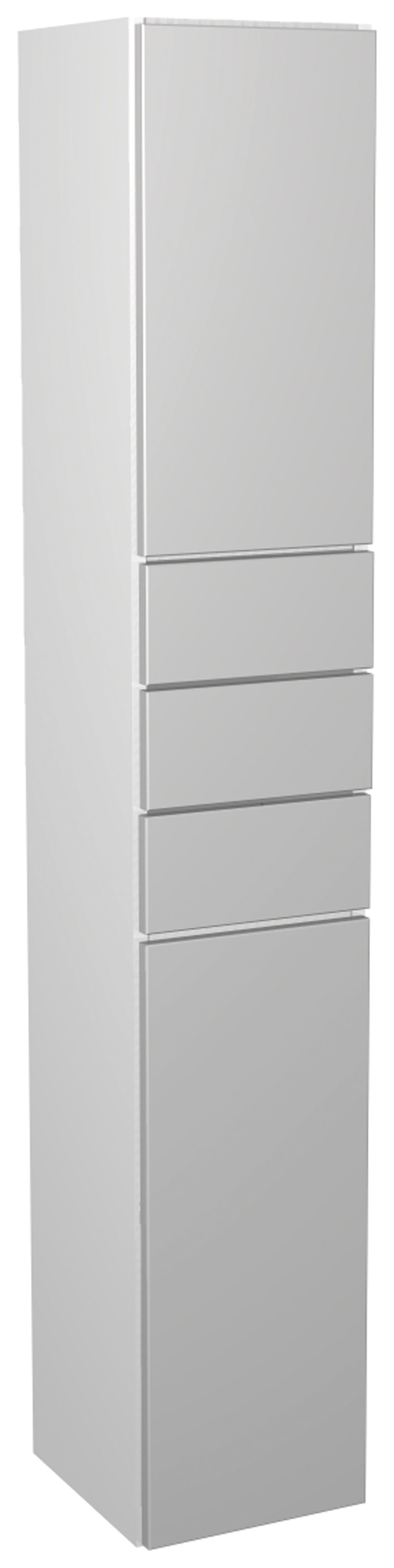 Image of Wickes Vienna Grey Tower Unit with Drawers - 300 x 1762mm