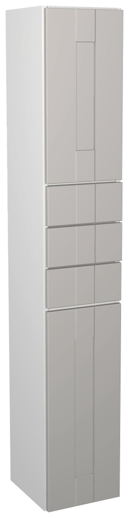 Wickes Vermont Grey Tower Unit with Drawers -