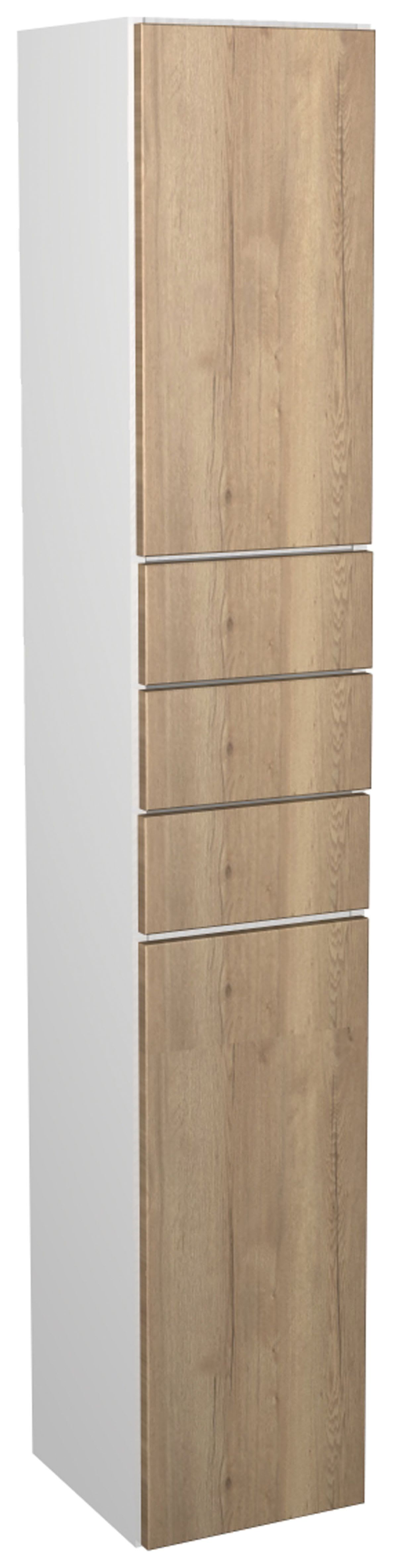Wickes Vienna Oak Tower Unit with Drawers -