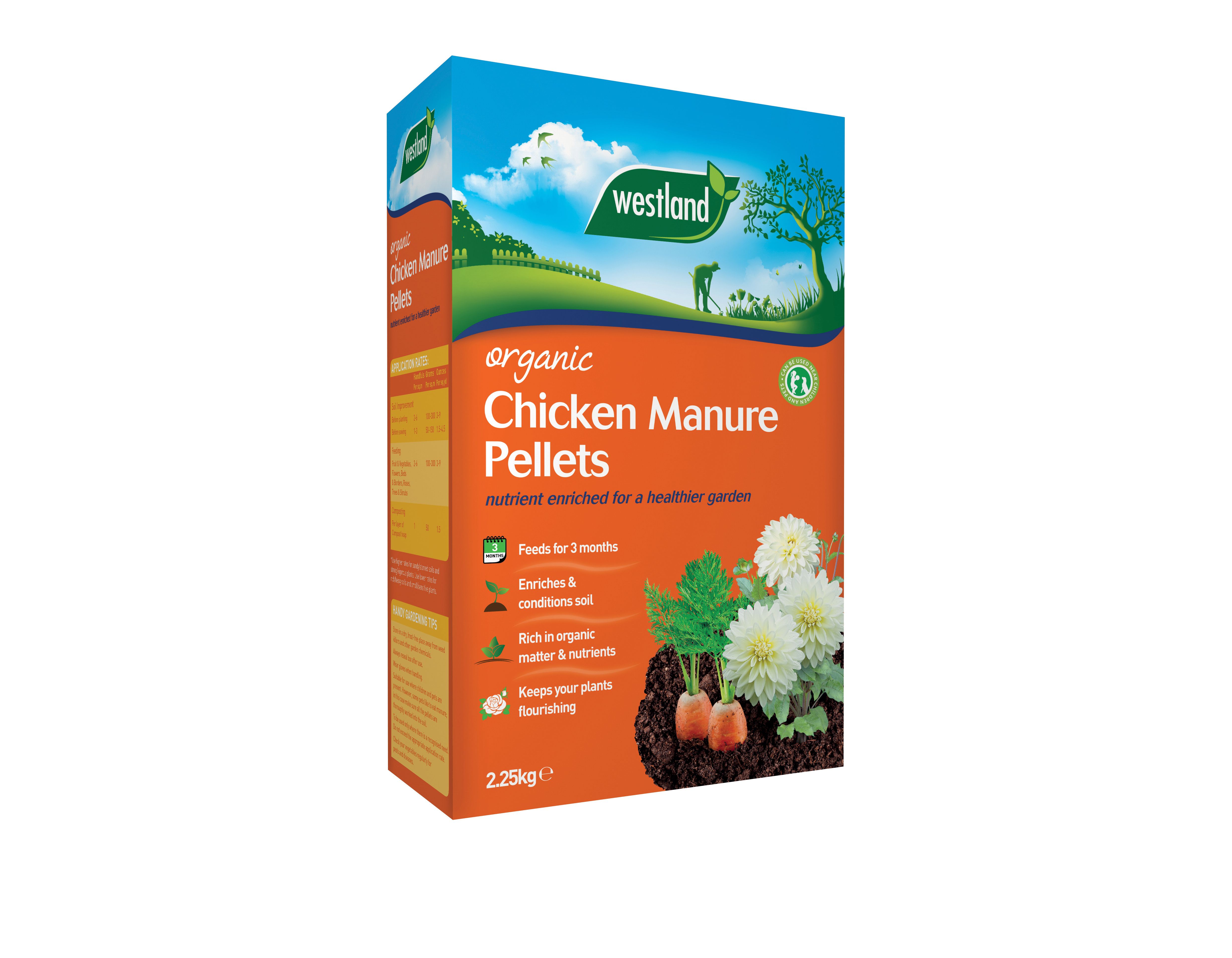 Image of Westland Organic Chicken Manure Pellets - 2.25kg