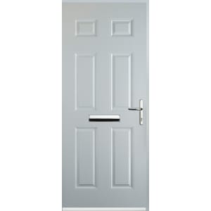 Euramax 6 Panel White Left Hand Composite Door