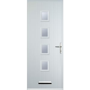 Image of Euramax 4 Square Left Hand White Composite Door - 920 x 2100mm