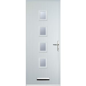 Euramax 4 Square White Left Hand Composite Door