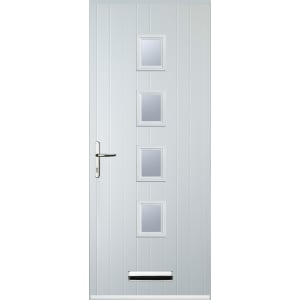 Euramax 4 Square White Right Hand Composite Door