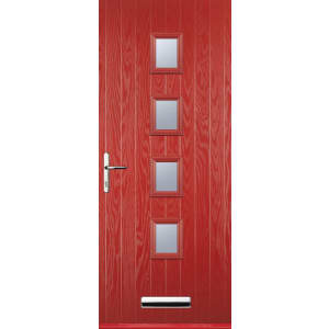 Euramax 4 Square Red Right Hand Composite Door