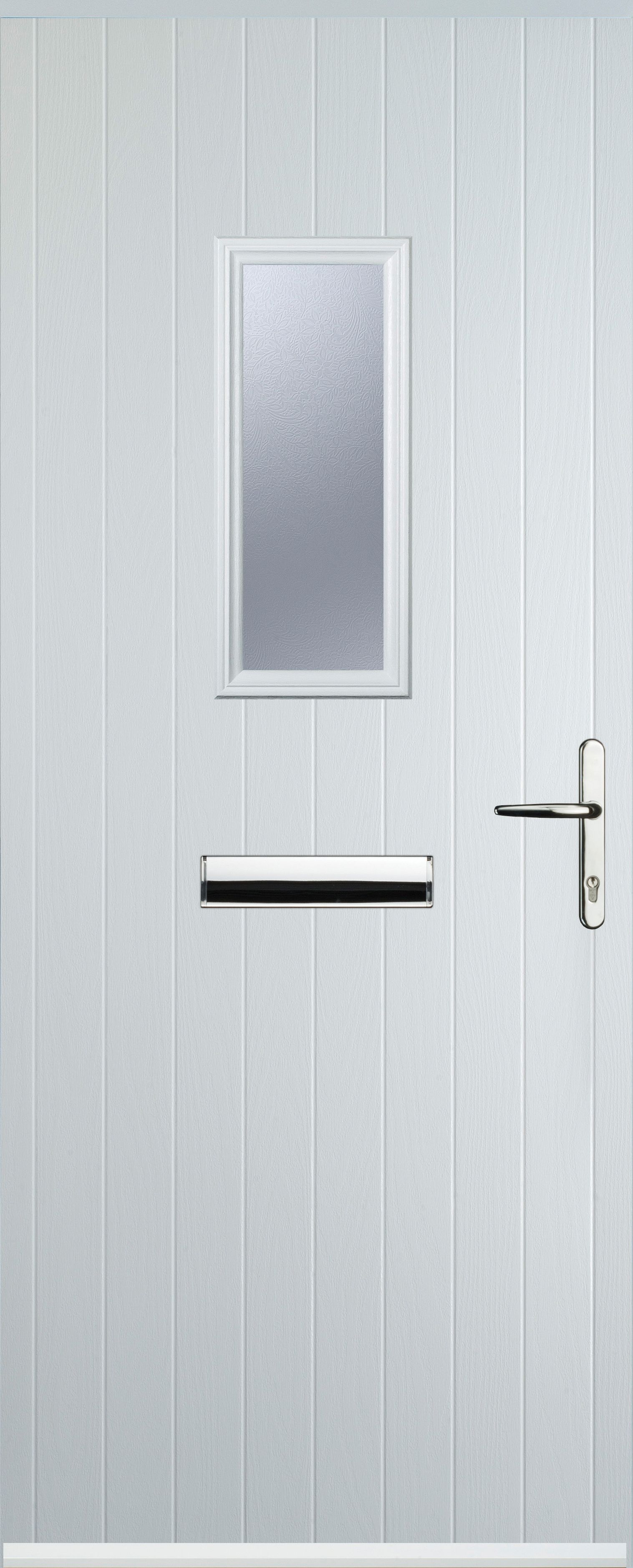 Image of Euramax 1 Square Left Hand White Composite Door - 920 x 2100mm