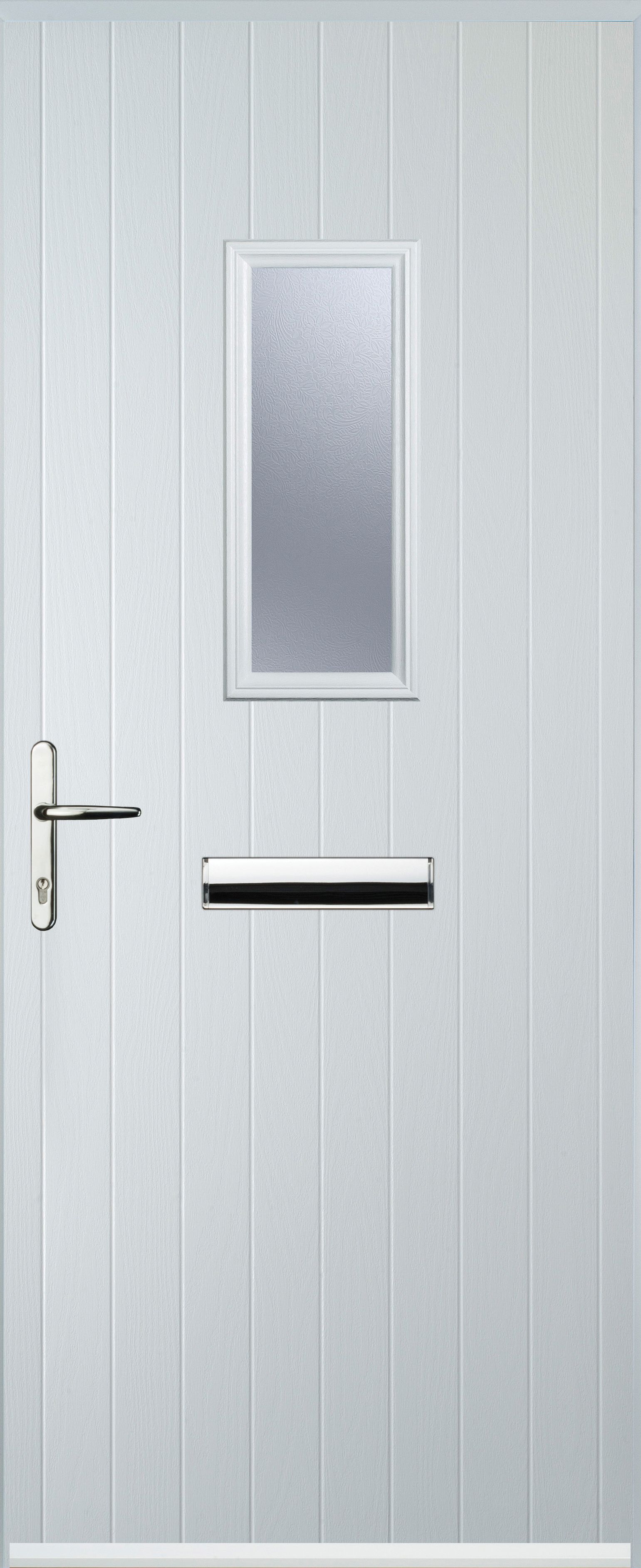 Euramax 1 Square Right Hand White Composite Door - 920 x 2100mm