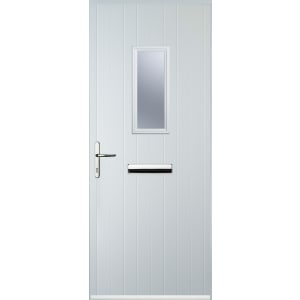 Image of Euramax 1 Square Right Hand White Composite Door - 920 x 2100mm