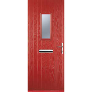 Euramax 1 Square Red Left Hand Composite Door
