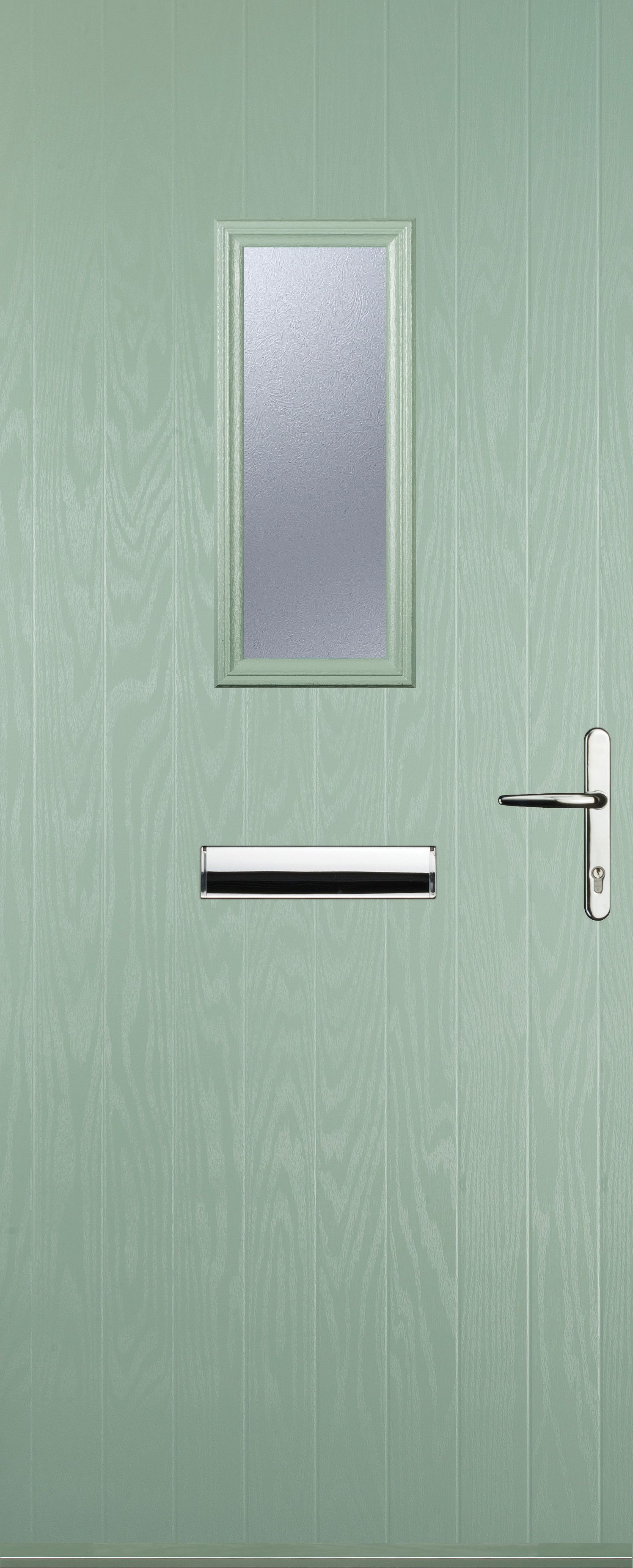 Image of Euramax 1 Square Left Hand Chartwell Green Composite Door - 920 x 2100mm