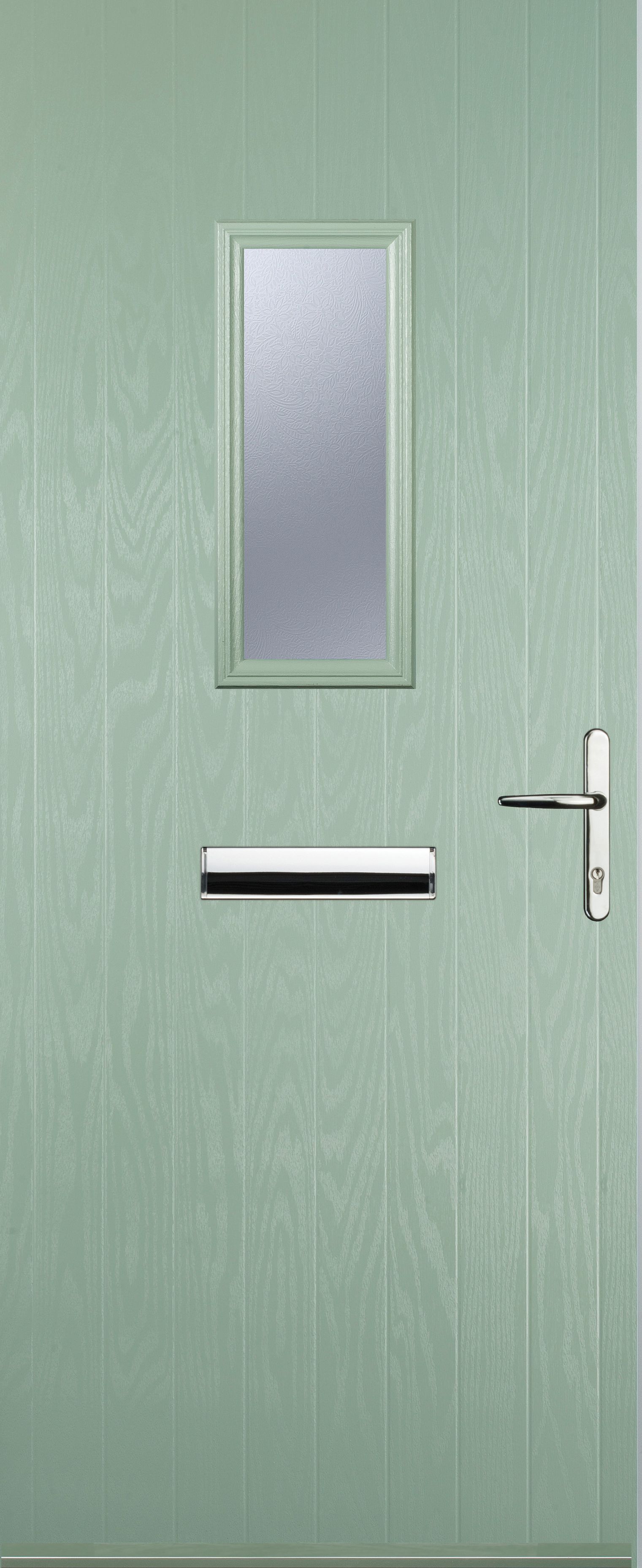 Image of Euramax 1 Square Left Hand Chartwell Green Composite Door - 880 x 2100mm