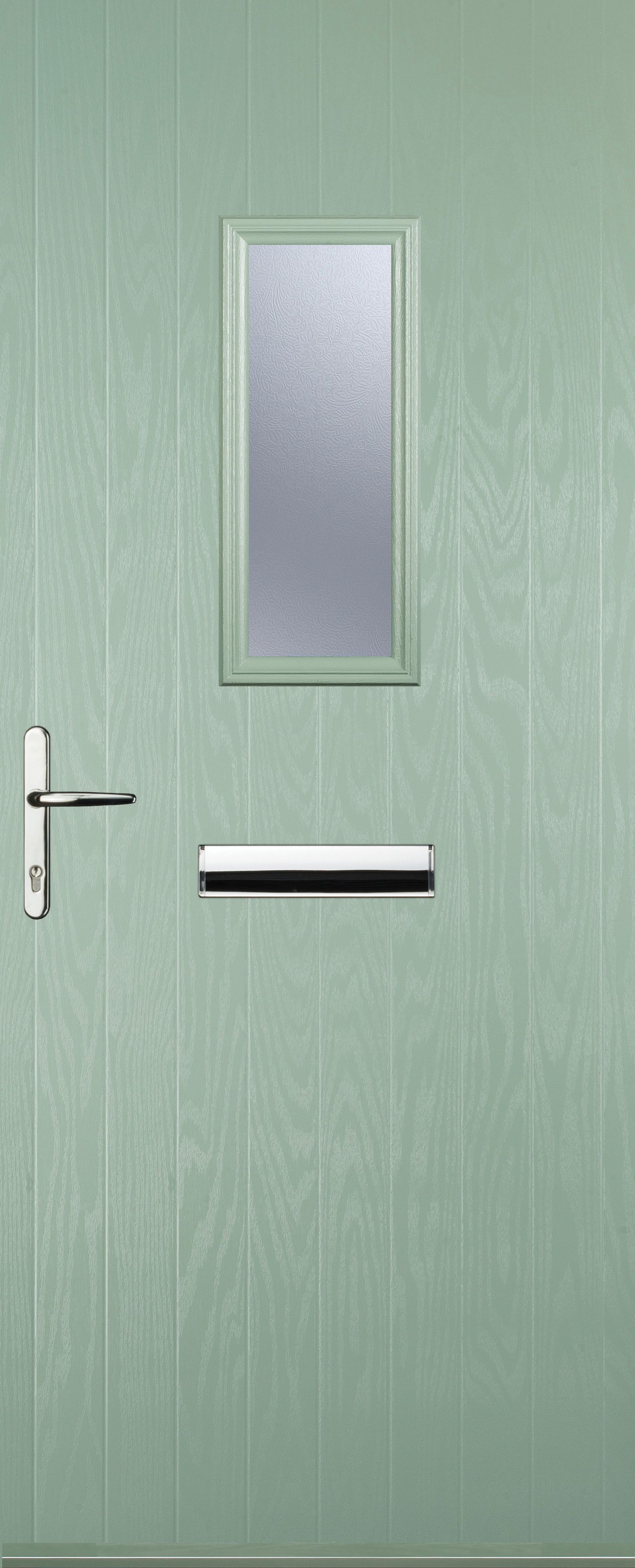 Image of Euramax 1 Square Right Hand Chartwell Green Composite Door - 880 x 2100mm