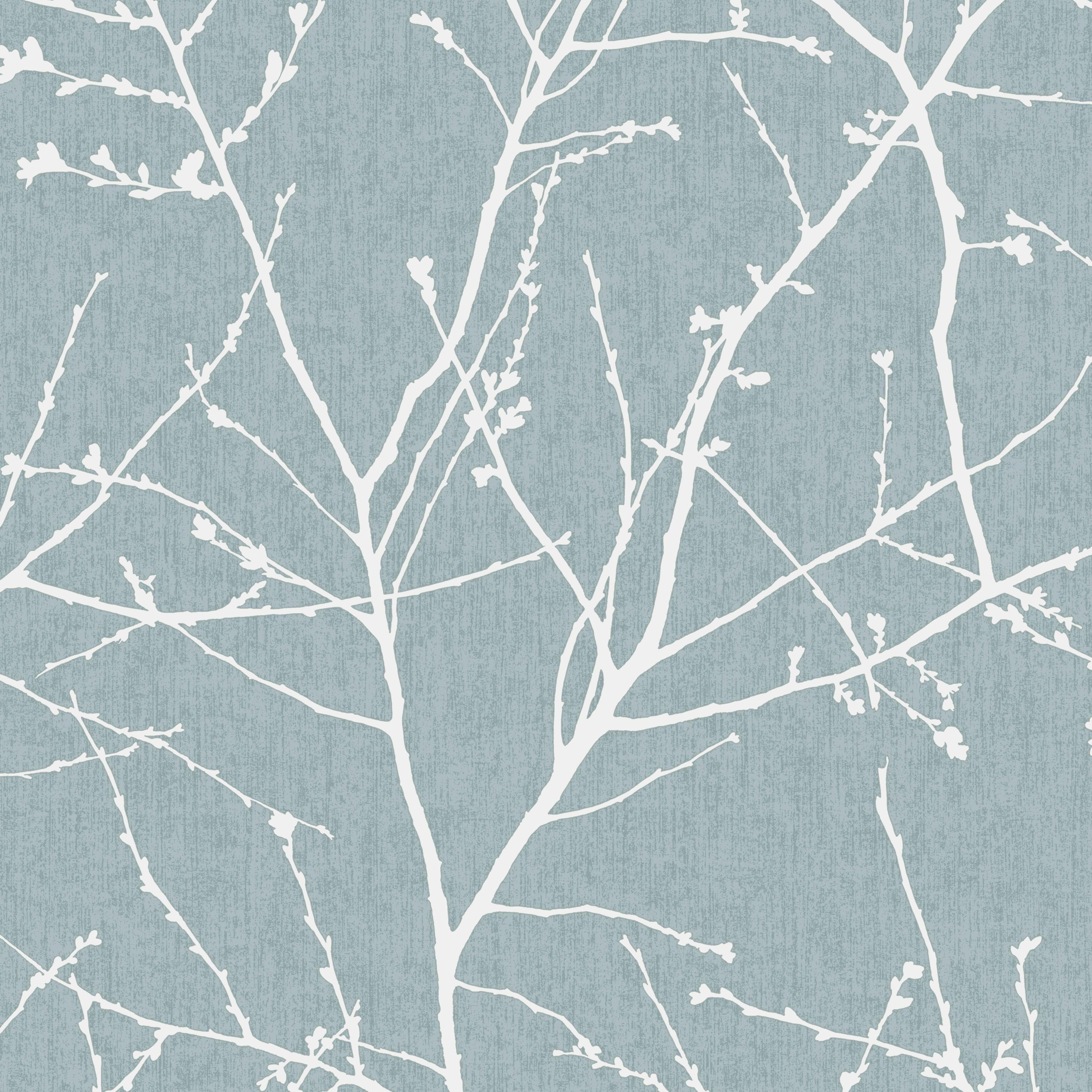 Image of Superfresco Easy Innocence Duck Egg Blue Fabric Effect Wallpaper - 10m