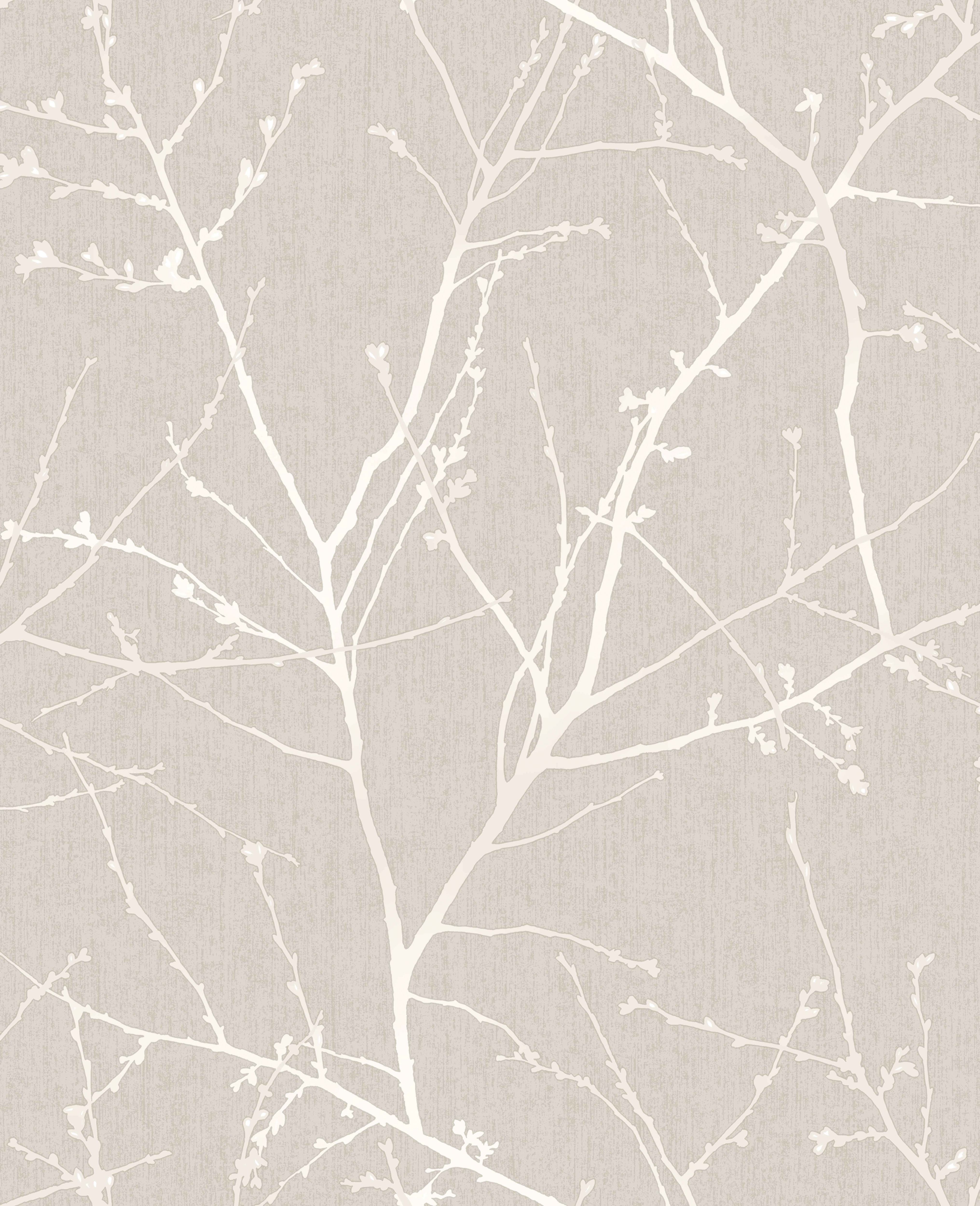 Image of Superfresco Easy Innocence Mushroom Fabric Effect Wallpaper - 10m