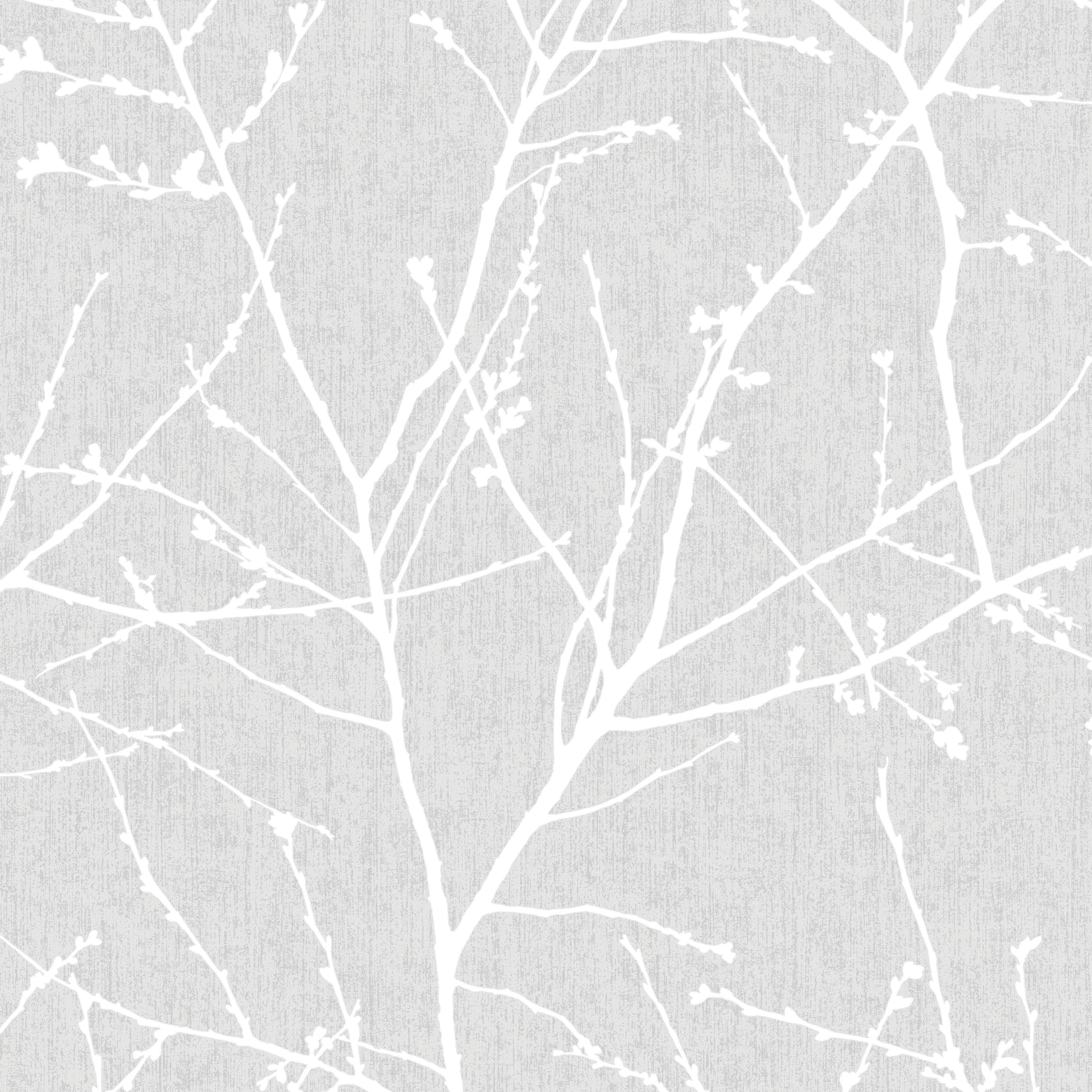 Superfresco Easy Innocence Grey Fabric Effect Wallpaper - 10m