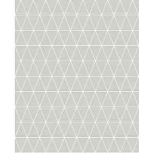 Superfresco Easy Triangolin Grey Geometric Design Wallpaper - 10m