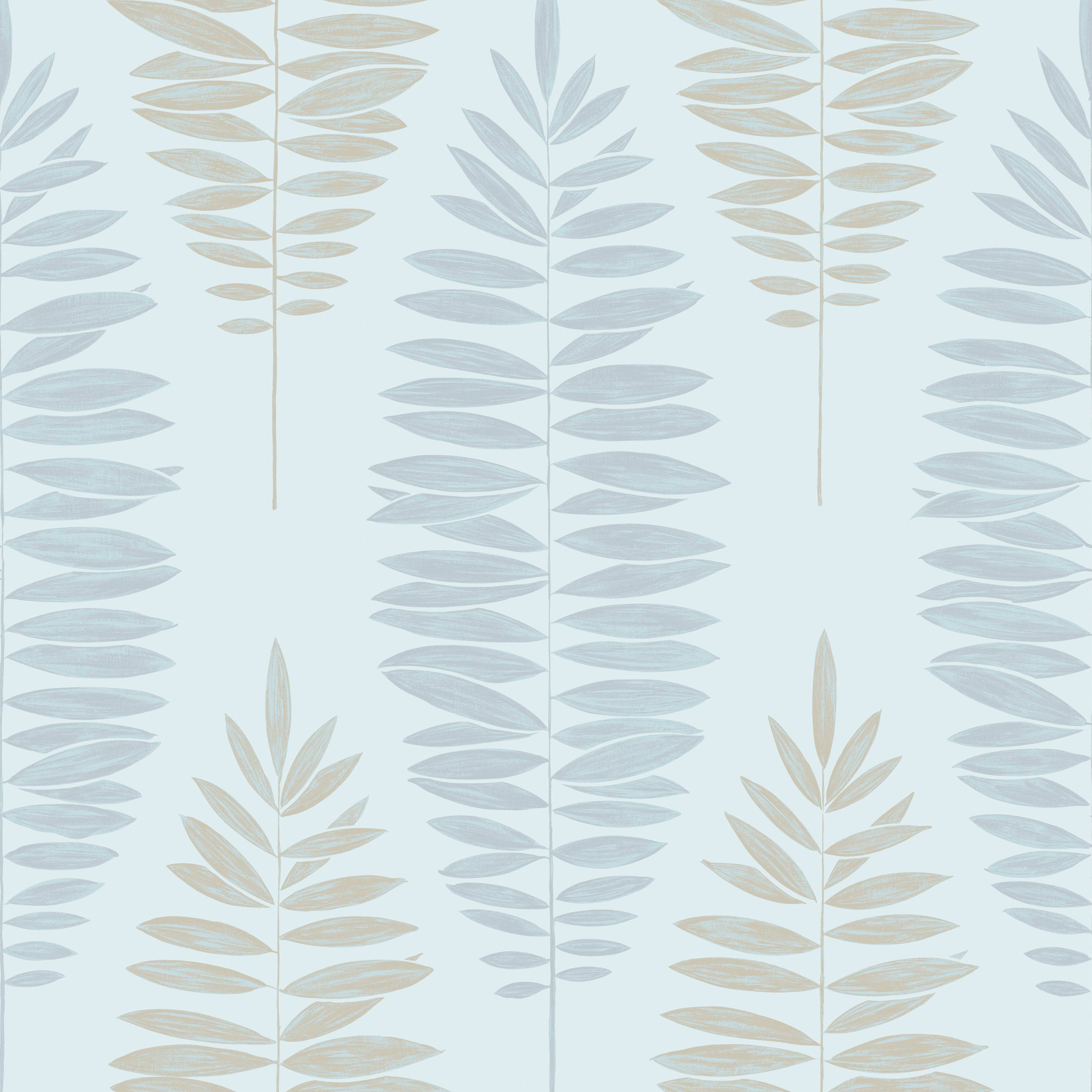 Image of Boutique Lucia Duck Egg Blue Decorative Wallpaper - 10m