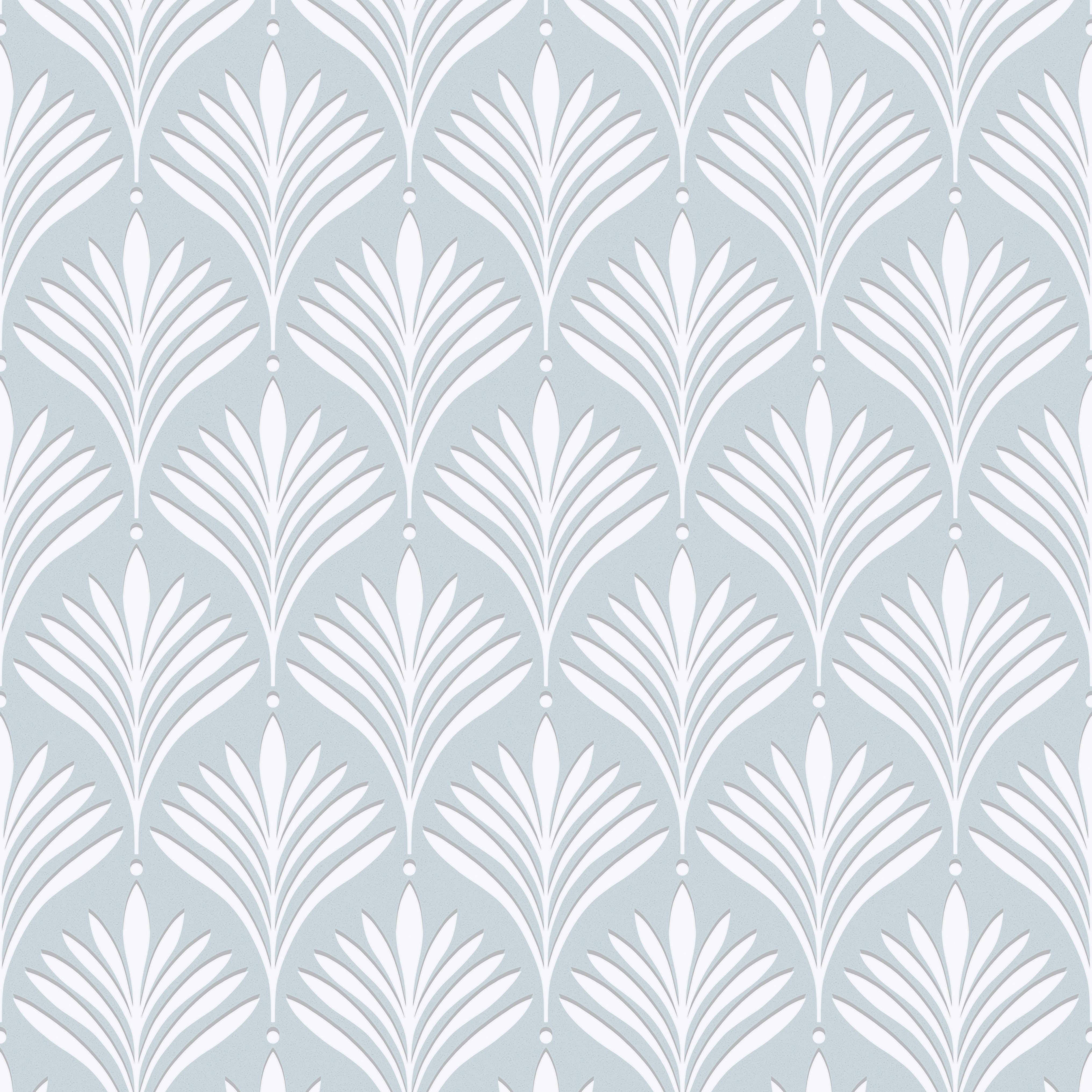 Image of Superfresco Easy Bonnie Geo Duck Egg Blue Decorative Wallpaper - 10m