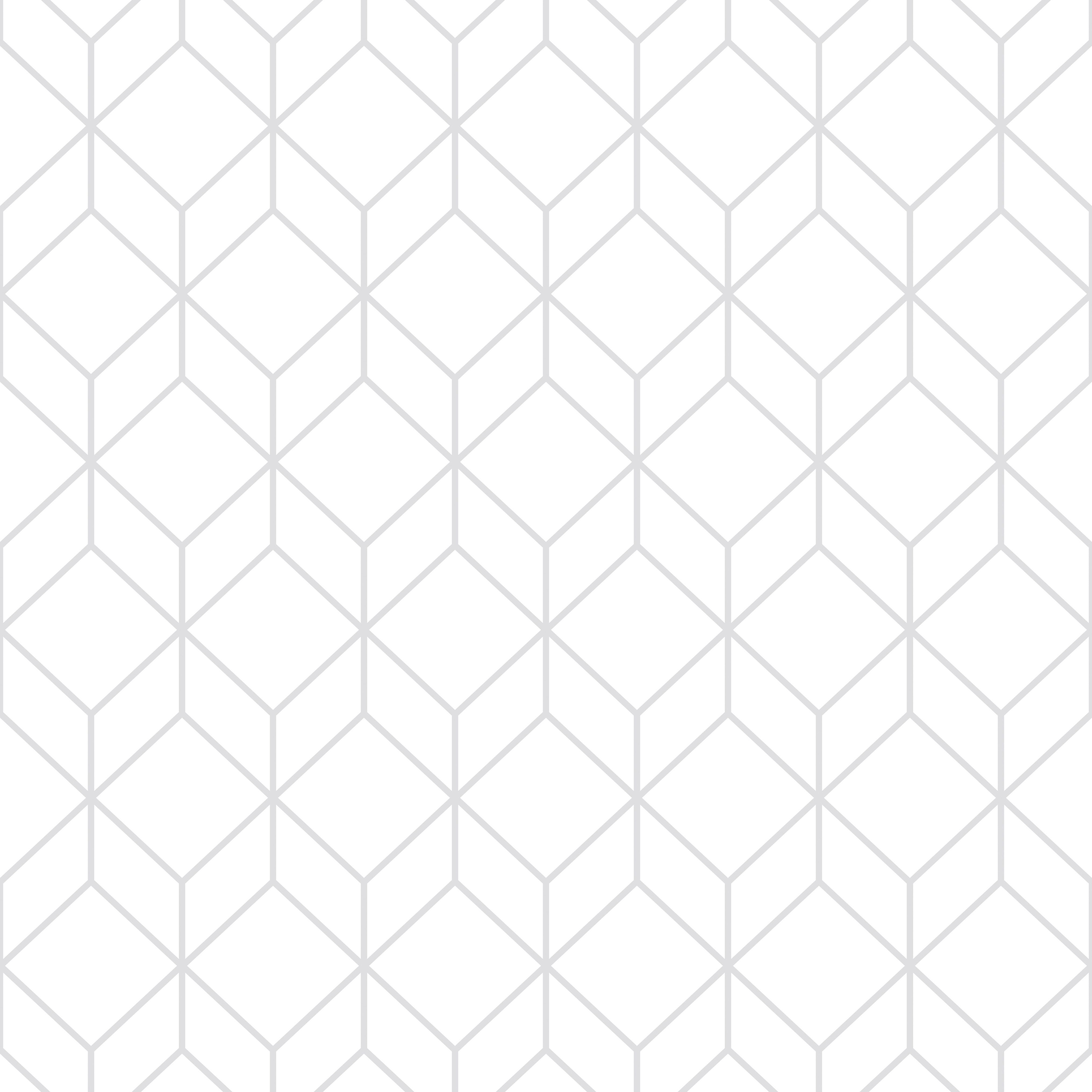 Superfresco Easy Myrtle Geo White/Silver Decorative Wallpaper - 10m