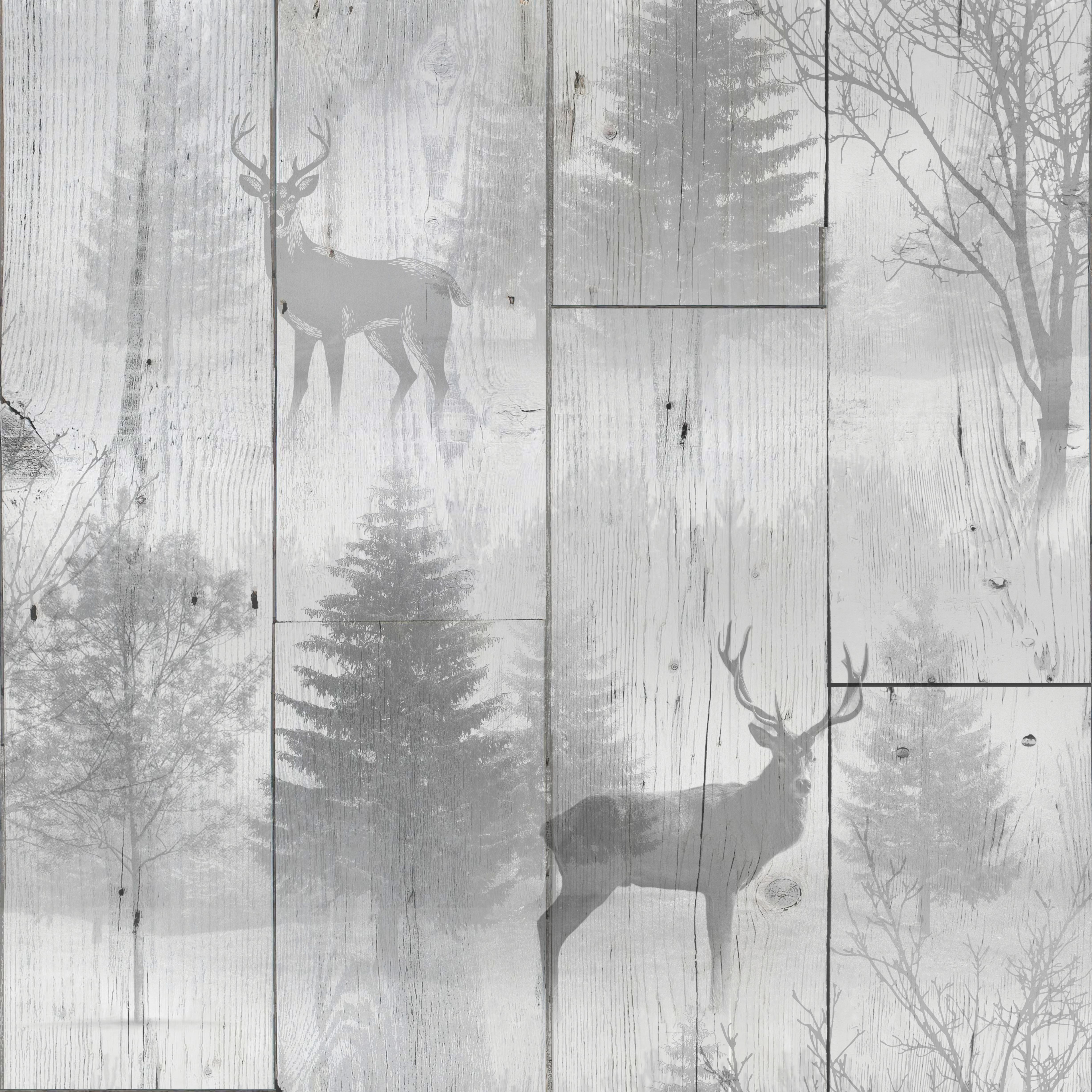 Image of Superfresco Easy Highland Plank Grey Decorative Wallpaper - 10m