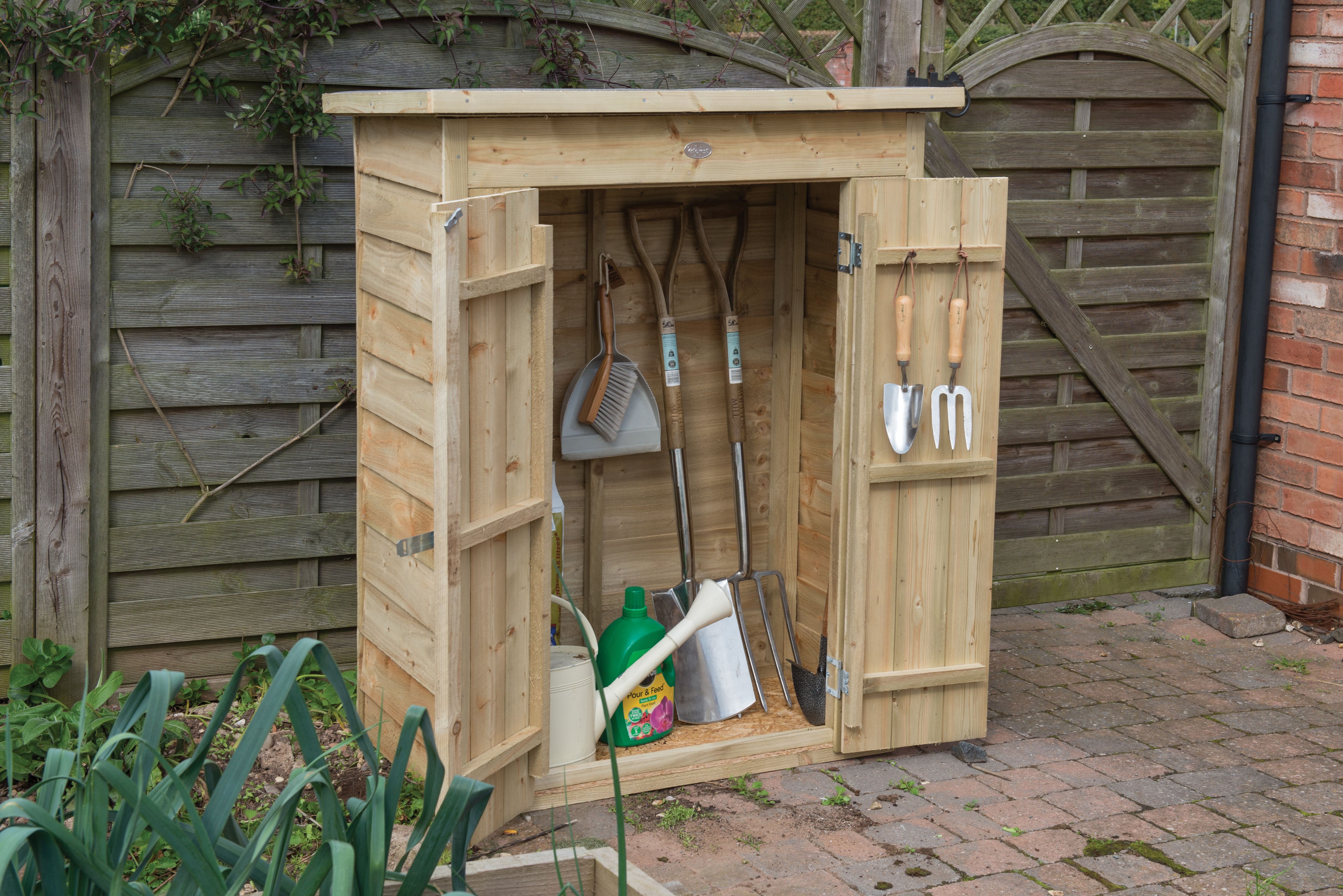 Image of Forest Garden 3 x 2ft Small Pent Garden Tool Storage
