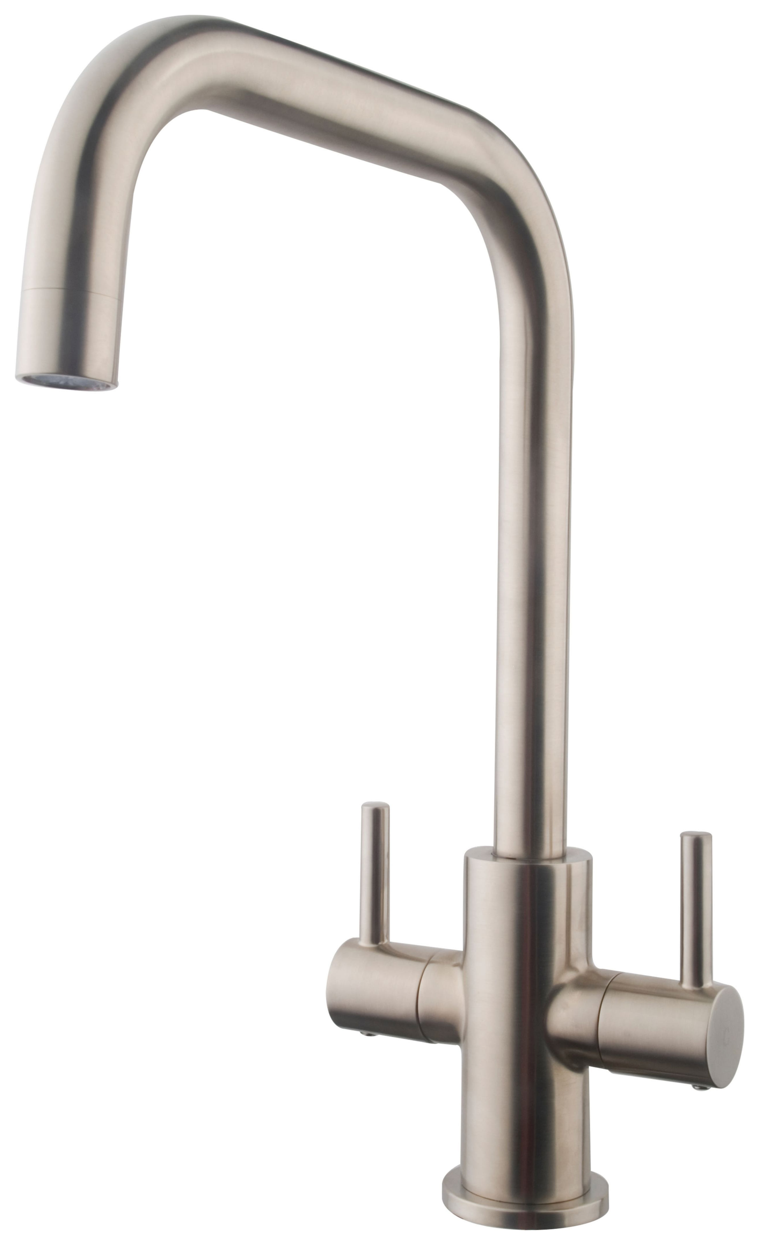 Wickes Vittoria Monobloc Kitchen Sink Mixer Tap Brushed Nickel