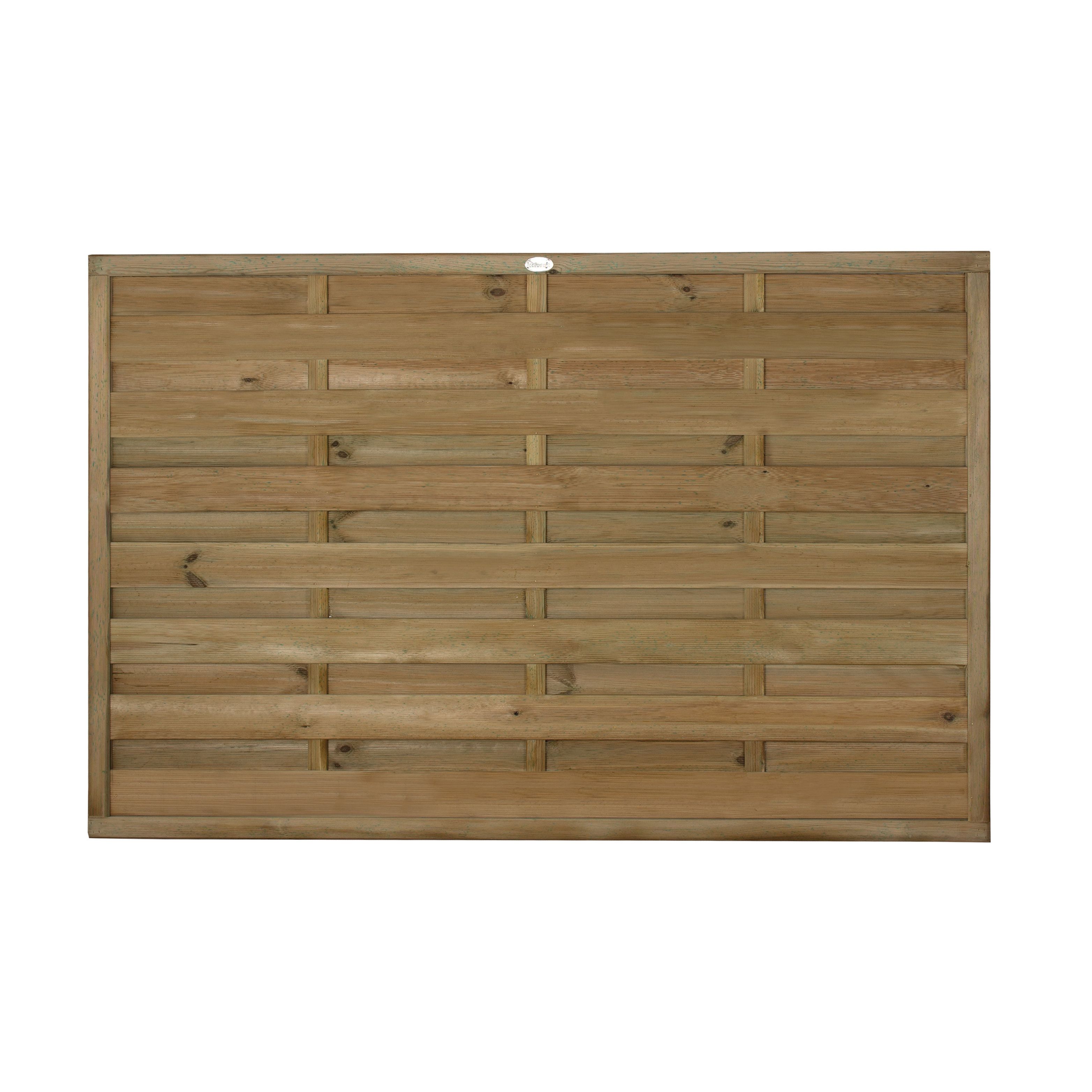 Forest Garden Pressure Treated Horizontal Hit & Miss Fence Panel - 1800 x 1200mm - 6 x 4ft - Pack of 5