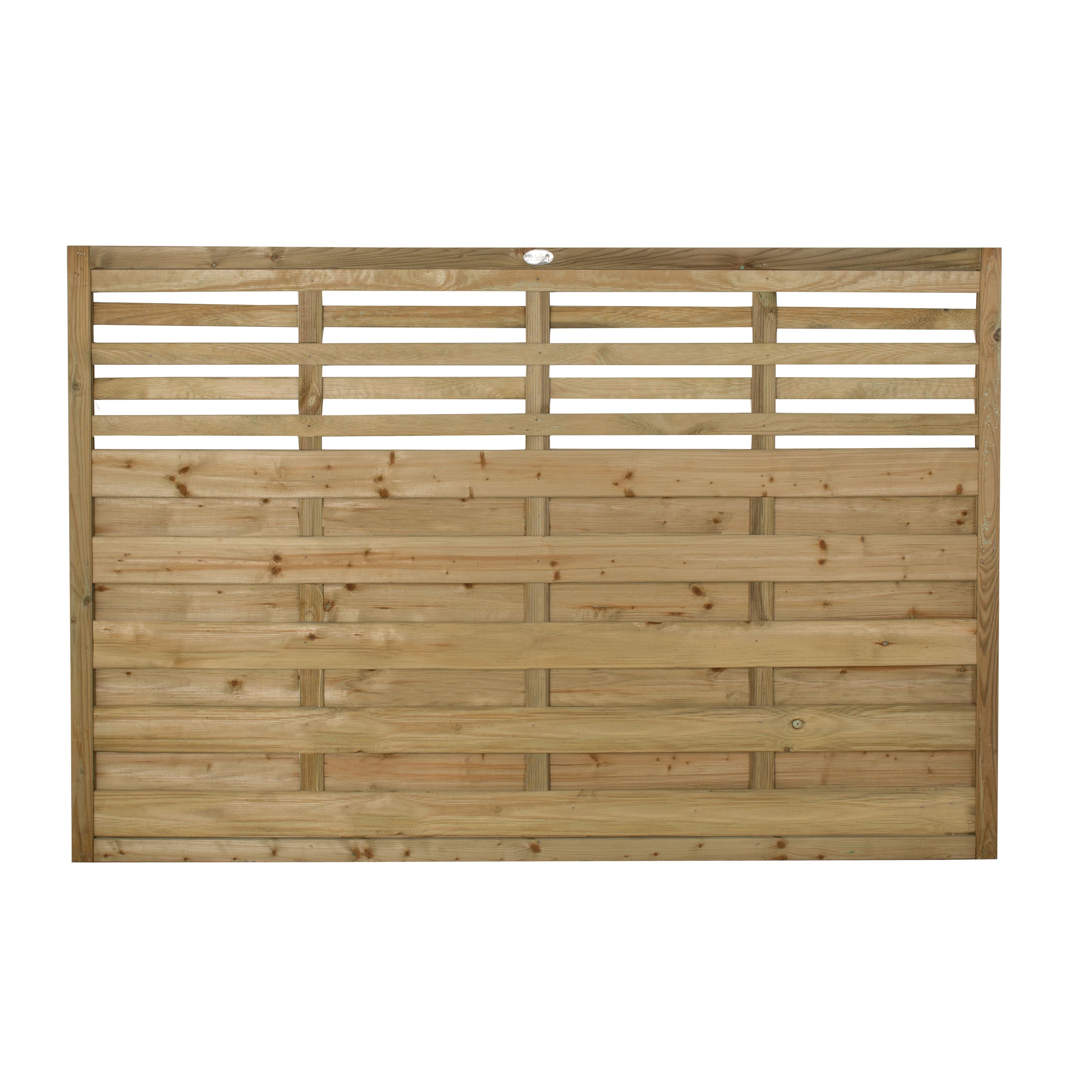 Image of Forest Garden Pressure Treated Kyoto Fence Panel - 1800 x 1200mm - 6 x 4ft - Pack of 4