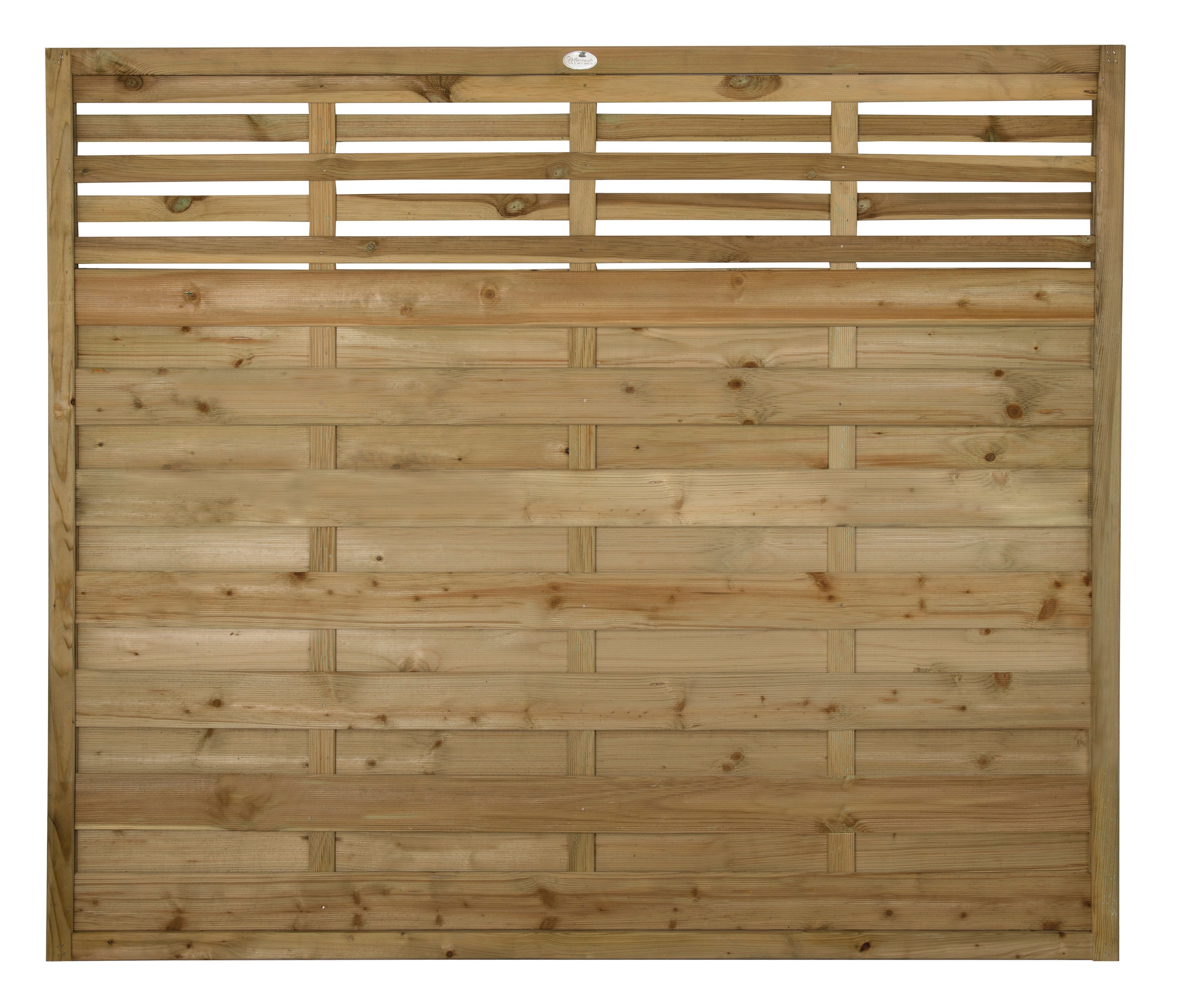 Forest Garden Pressure Treated Kyoto Fence Panel 1800 x 1500mm 6 x 5ft Multi Packs