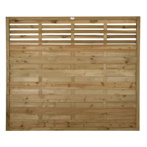 Forest Garden Pressure Treated Kyoto Fence Panel 1800 x 1500mm 6 x 5ft Multi Packs
