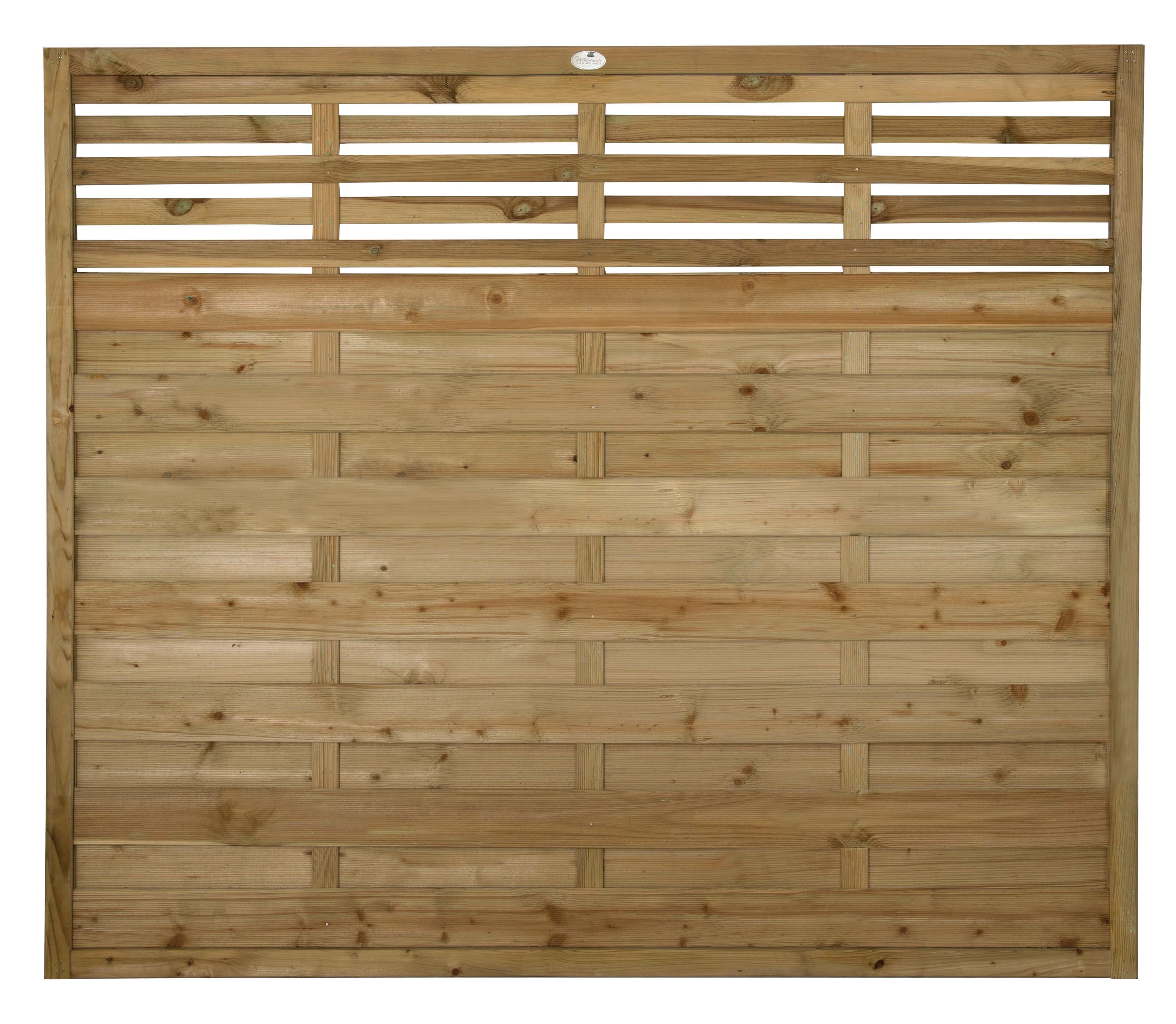 Forest Garden Pressure Treated Kyoto Fence Panel - 1800 x 1500mm - 6 x 5ft - Pack of 5