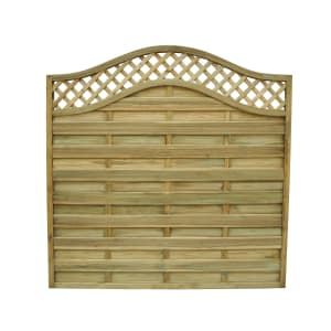 Forest Garden Pressure Treated Bristol Fence Panel 1800 x 1800mm 6 x 6ft Multi Packs