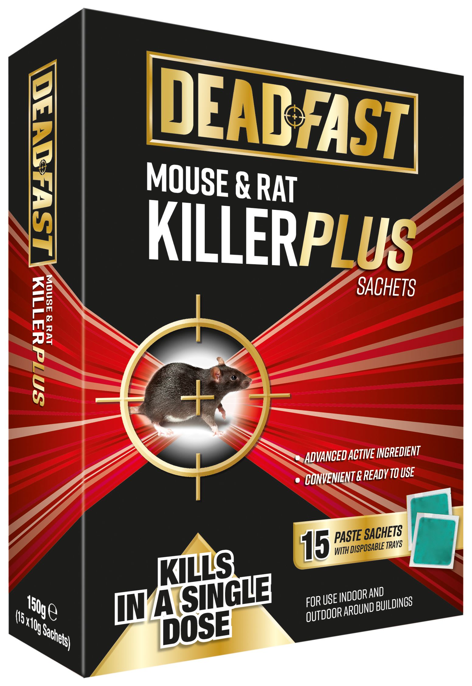 Deadfast Mouse & Rat Killer - 15 Sachets
