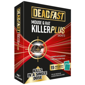 Deadfast Mouse & Rat Killer - 15 Sachets