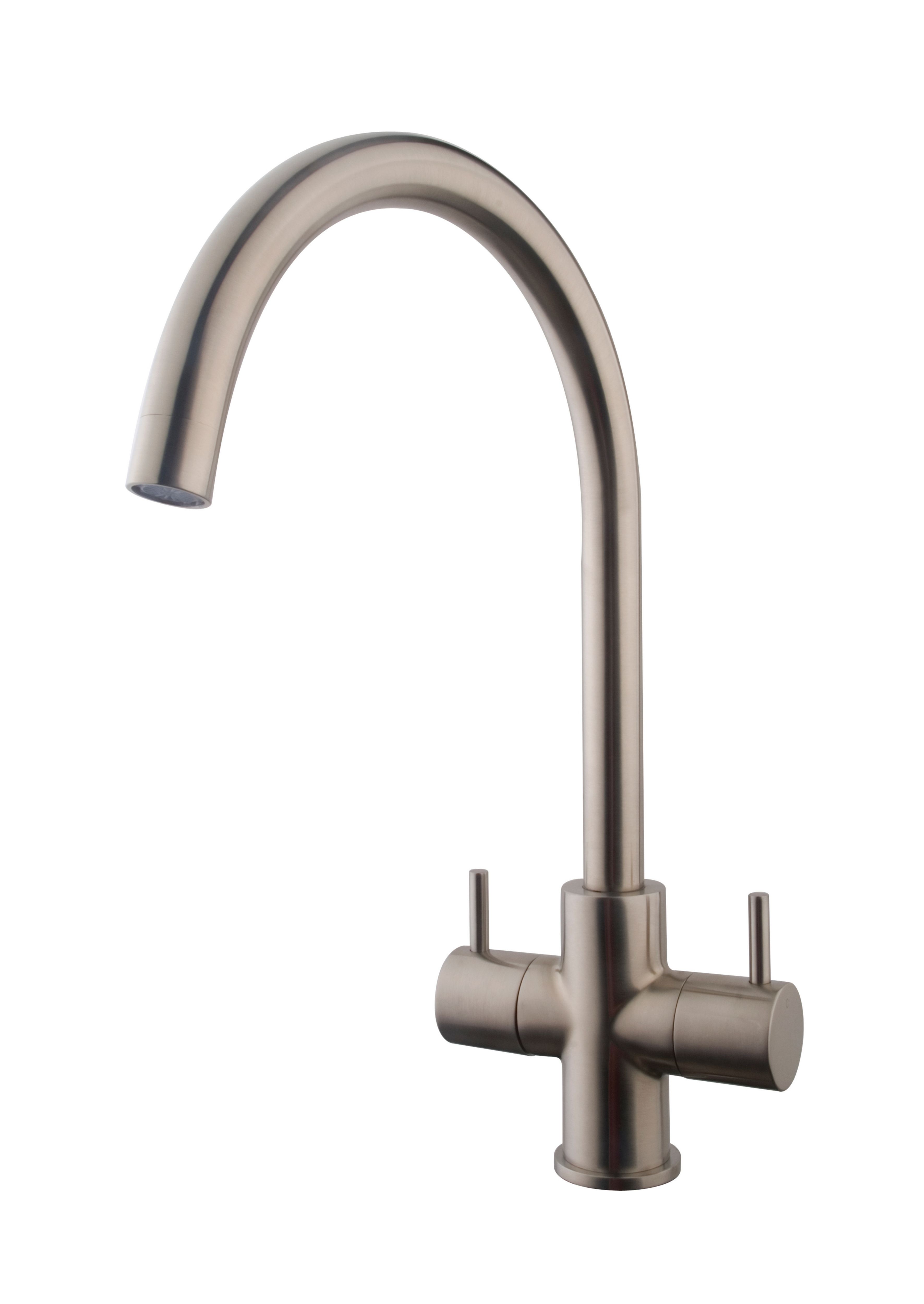 Wickes Kumai Monobloc Kitchen Sink Mixer Tap - Brushed Chrome