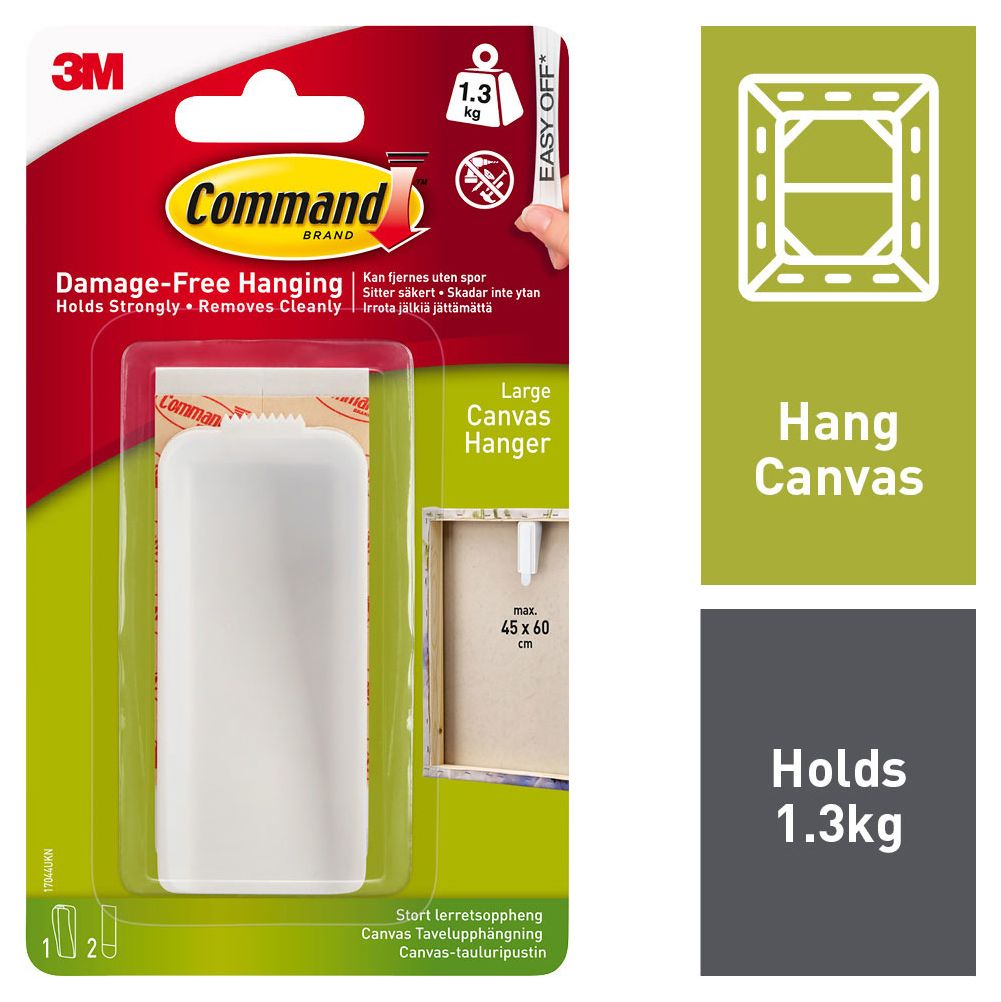 Image of Command White Large Canvas Picture Hanger