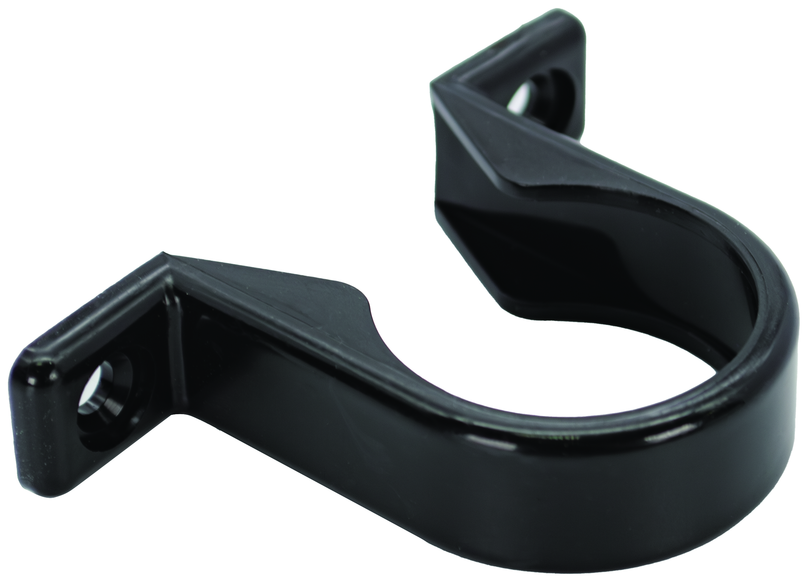 FloPlast WP34B Push-fit Waste Pipe Clips - Black 32mm Pack of 3