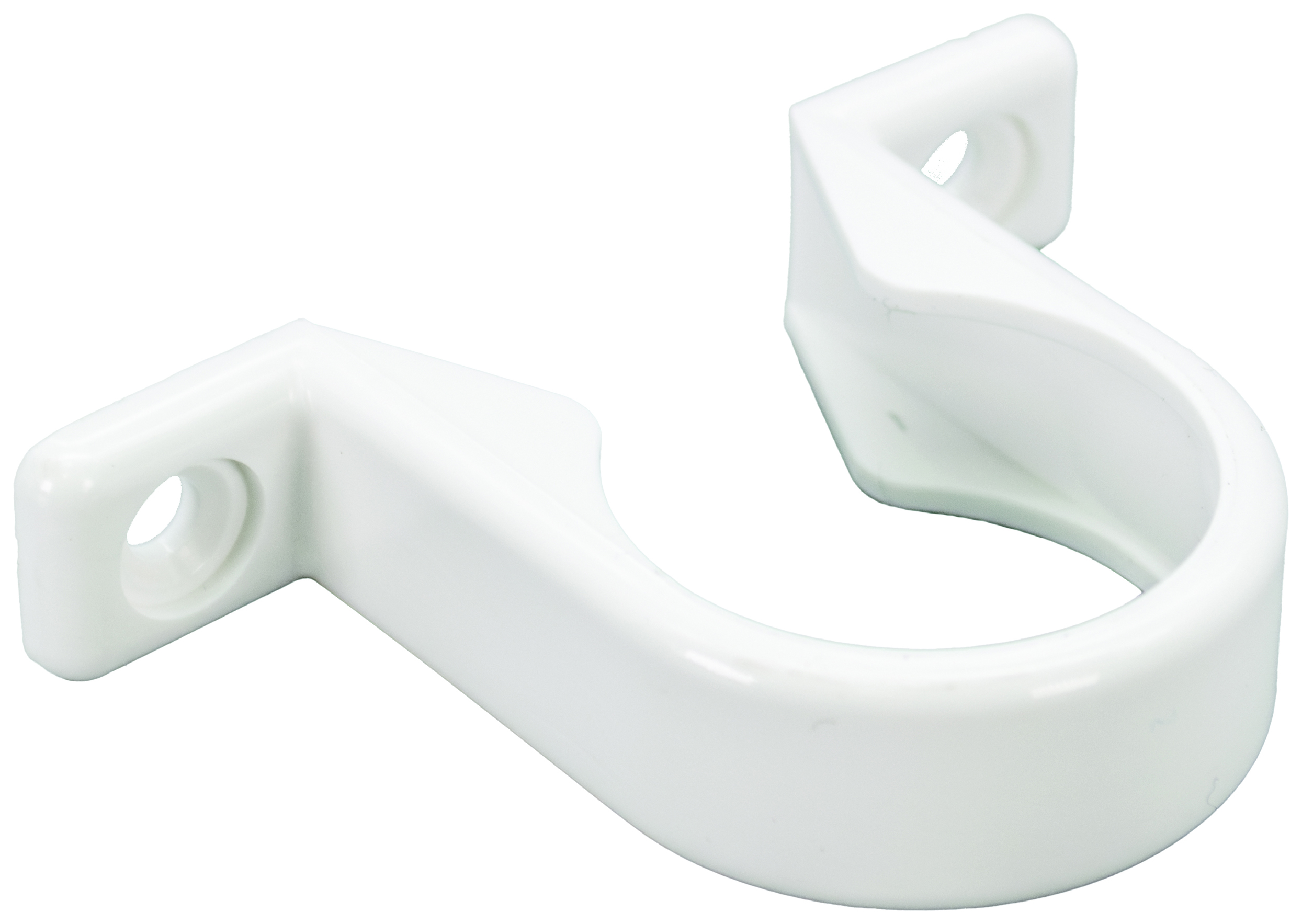 Image of FloPlast WP34W Push-fit Waste Pipe Clips - White 32mm Pack of 3