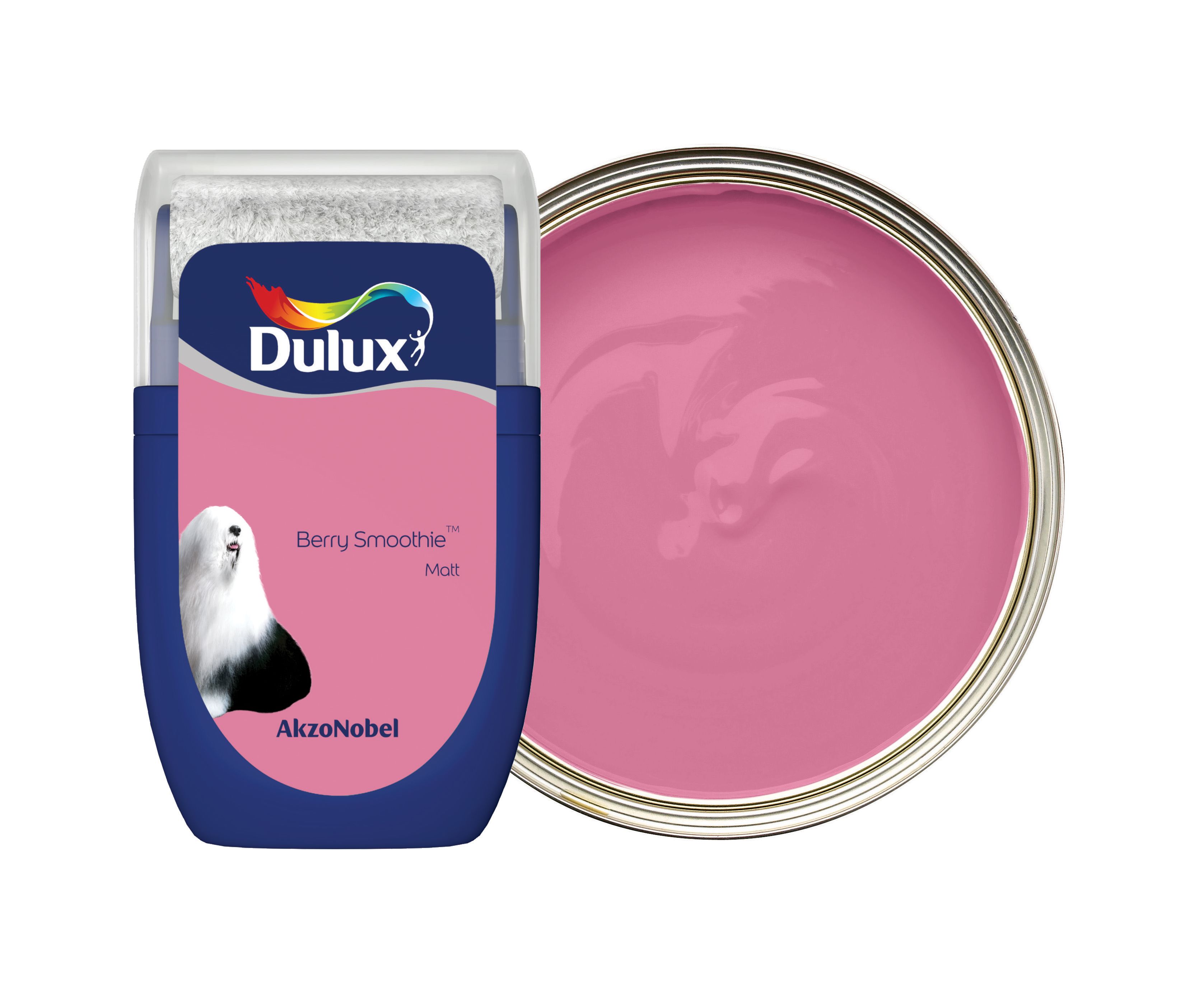 Image of Dulux Emulsion Paint - Berry Smoothie Tester Pot - 30ml