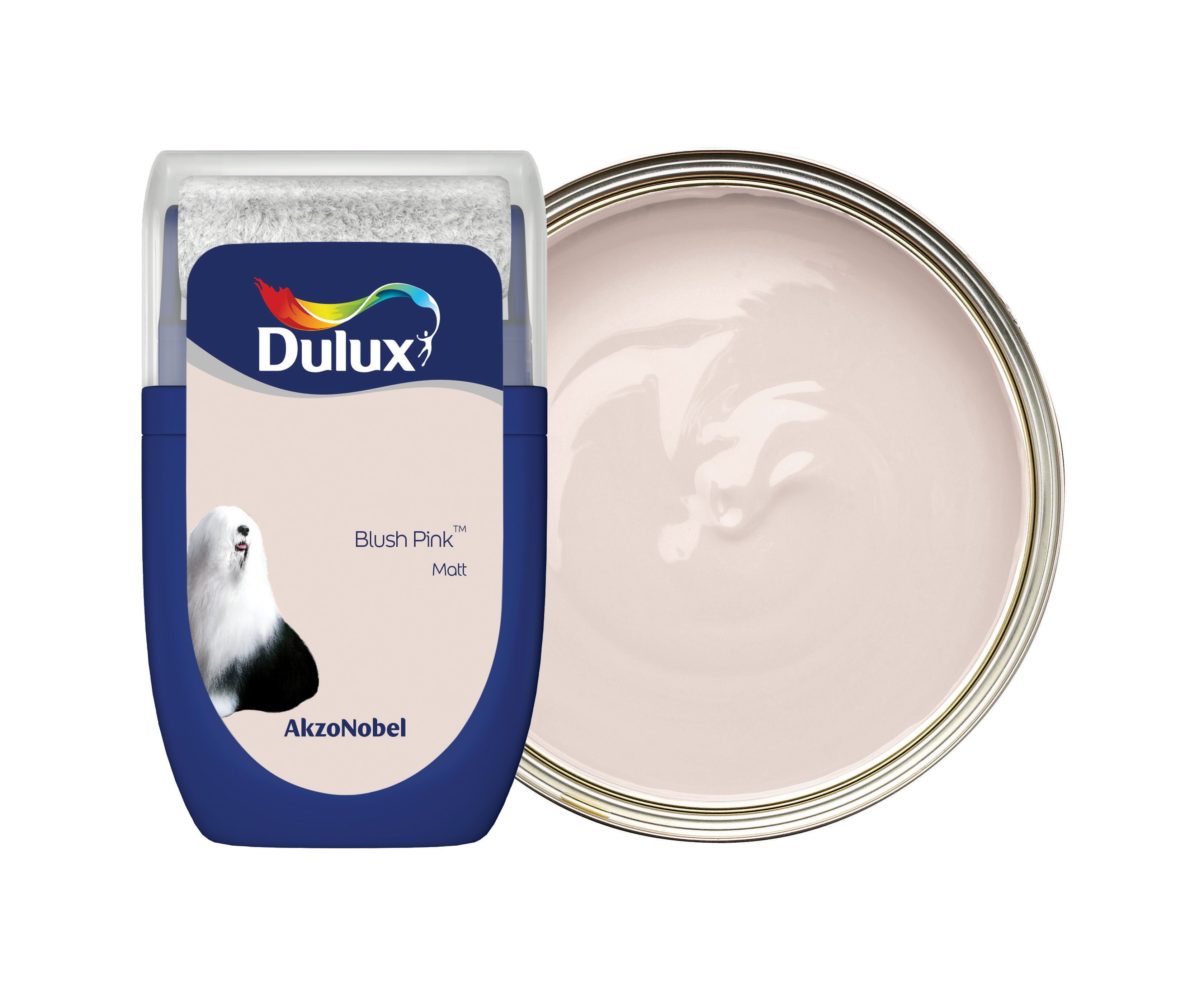 Dulux Emulsion Paint - Blush Pink Tester Pot - 30ml