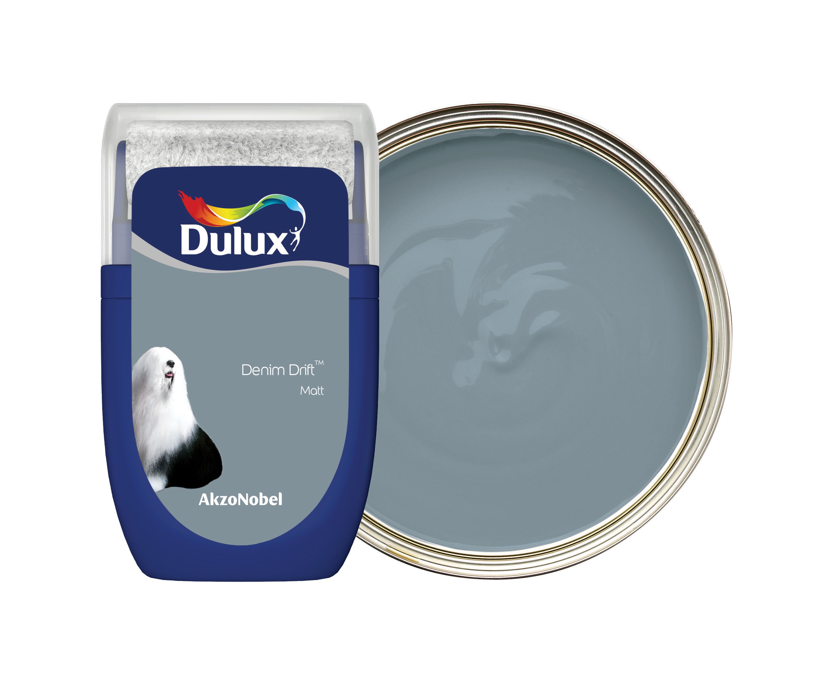 Image of Dulux Emulsion Paint - Denim Drift Tester Pot - 30ml