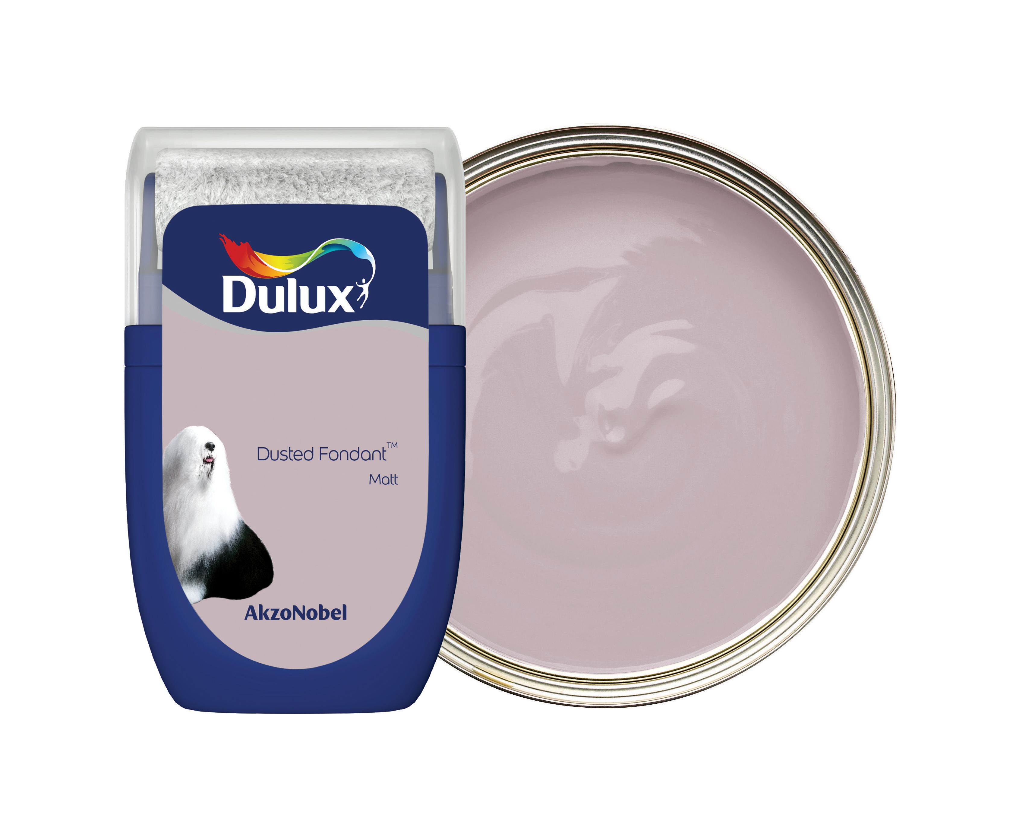 Image of Dulux Emulsion Paint - Dusted Fondant Tester Pot - 30ml