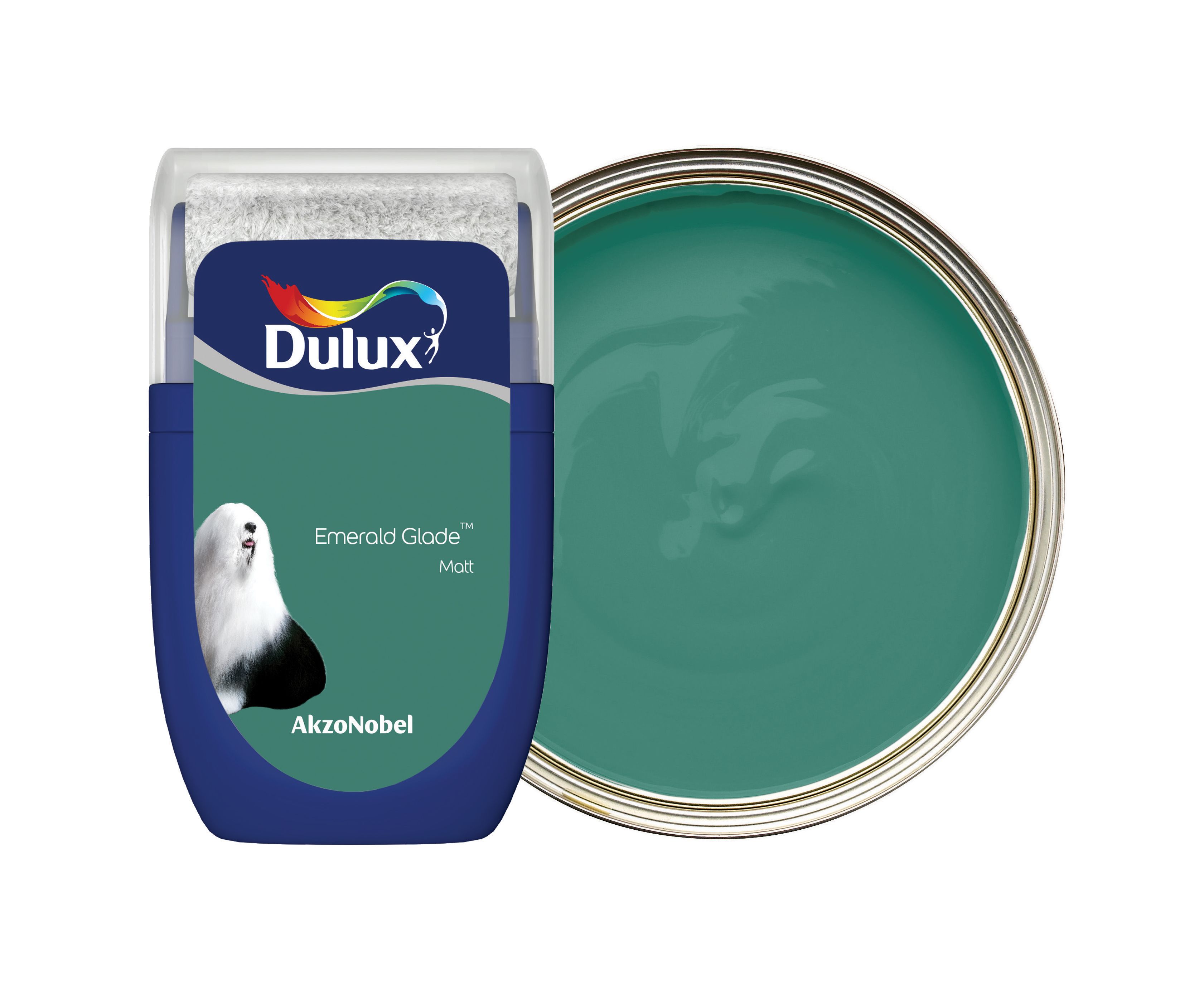 Image of Dulux Emulsion Paint - Emerald Glade Tester Pot - 30ml