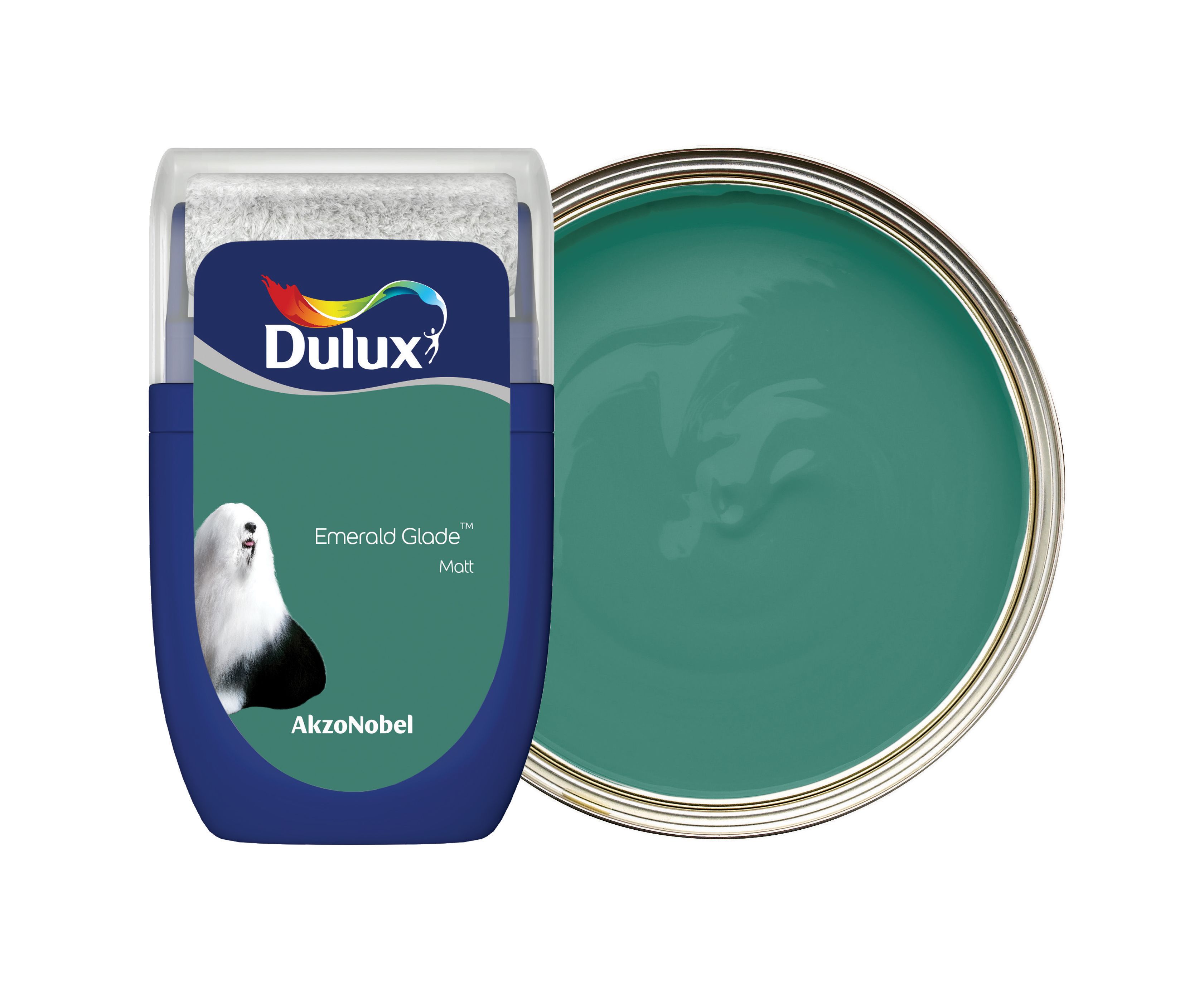 Dulux Emulsion Paint Tester Pot - Emerald Glade - 30ml